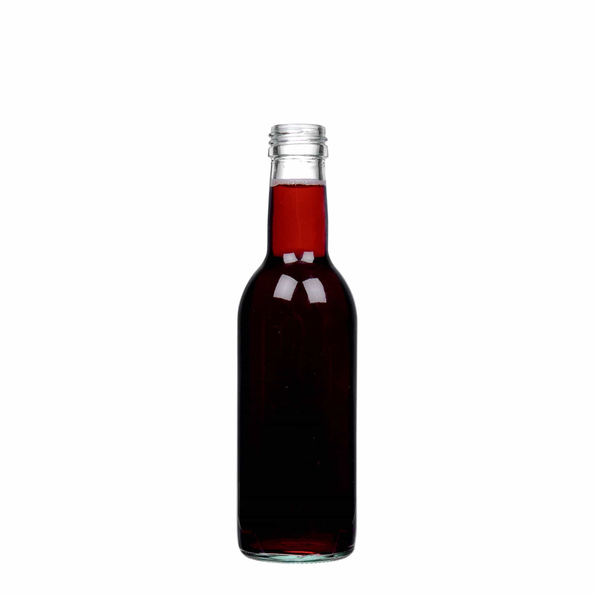 250 ml glasflaske 'Bordeaux', åbning: PP 28