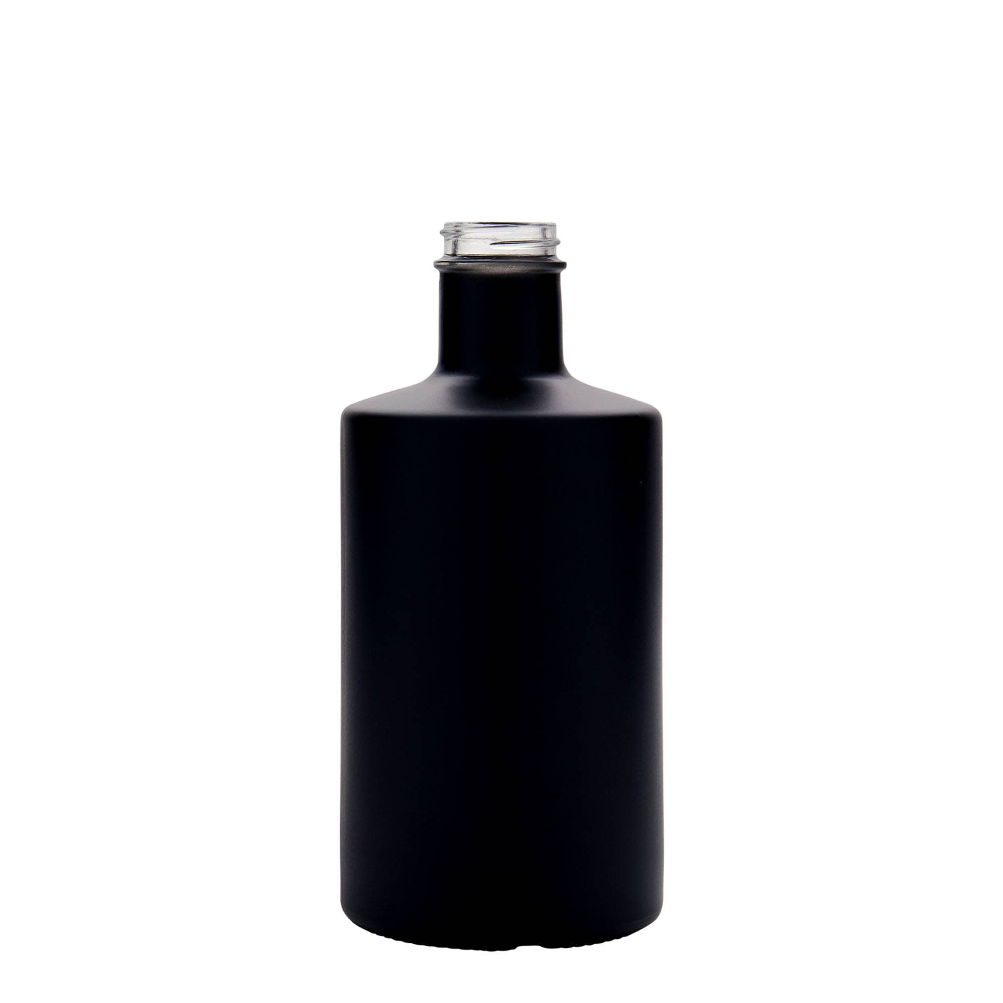 500 ml glasflaske 'Caroline', sort, åbning: GPI 33