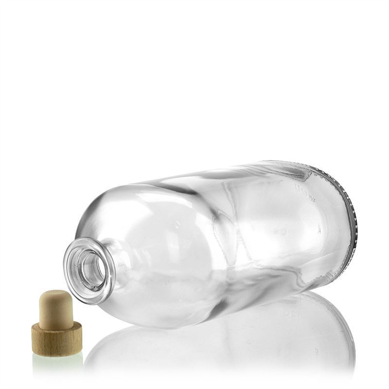 1.000 ml glasflaske 'Dundee', oval, åbning: Kork