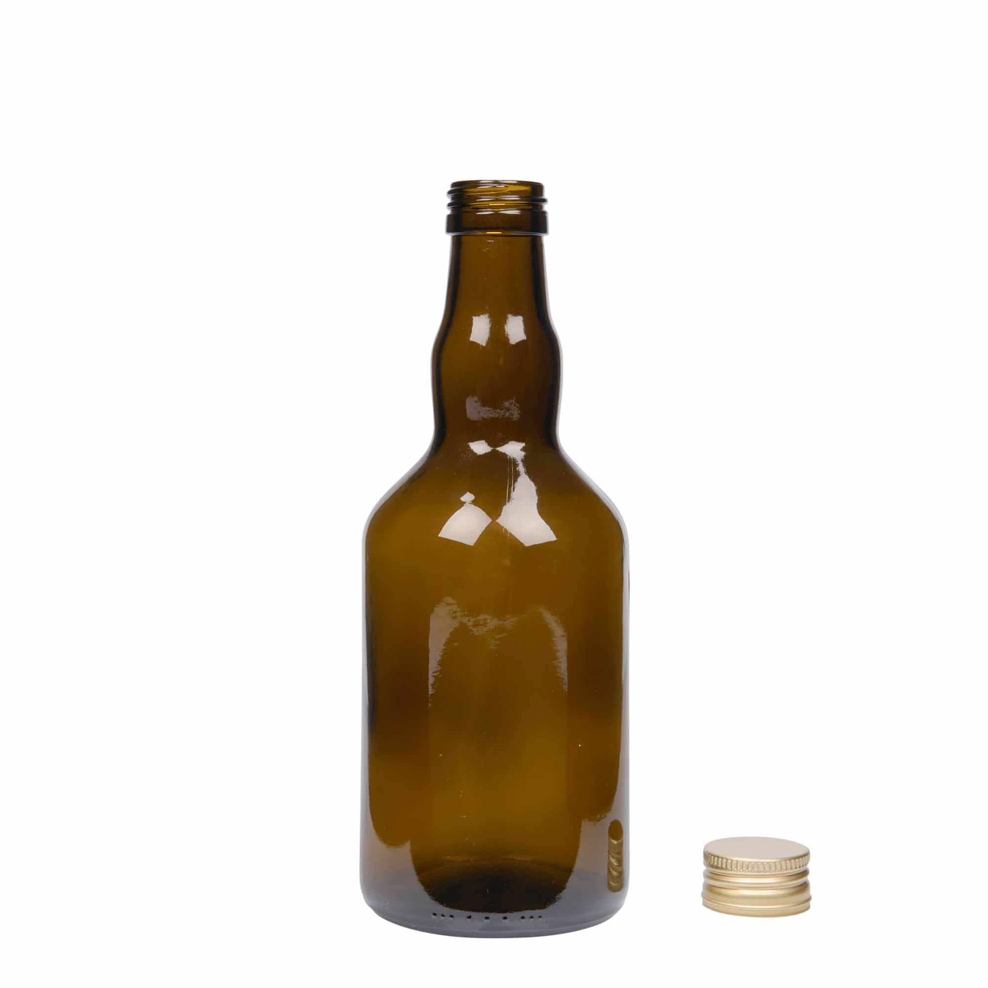 500 ml glasflaske 'Olona', antikgrøn, åbning: PP 31,5
