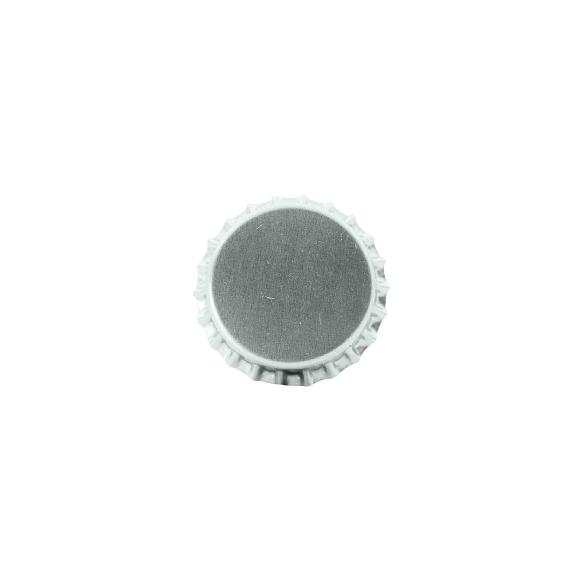 Kronekapsel 29 mm, metal, sølv