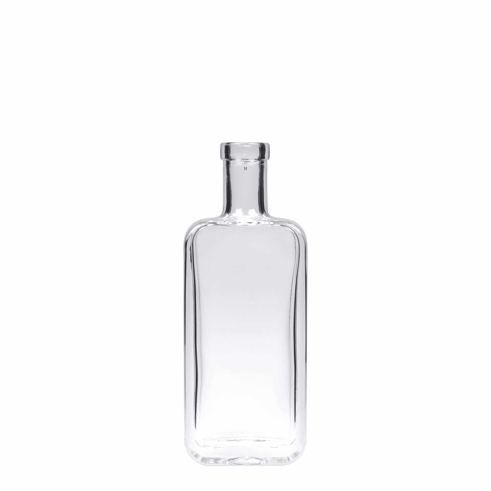 100 ml glasflaske 'Nice', firkantet, åbning: Kork