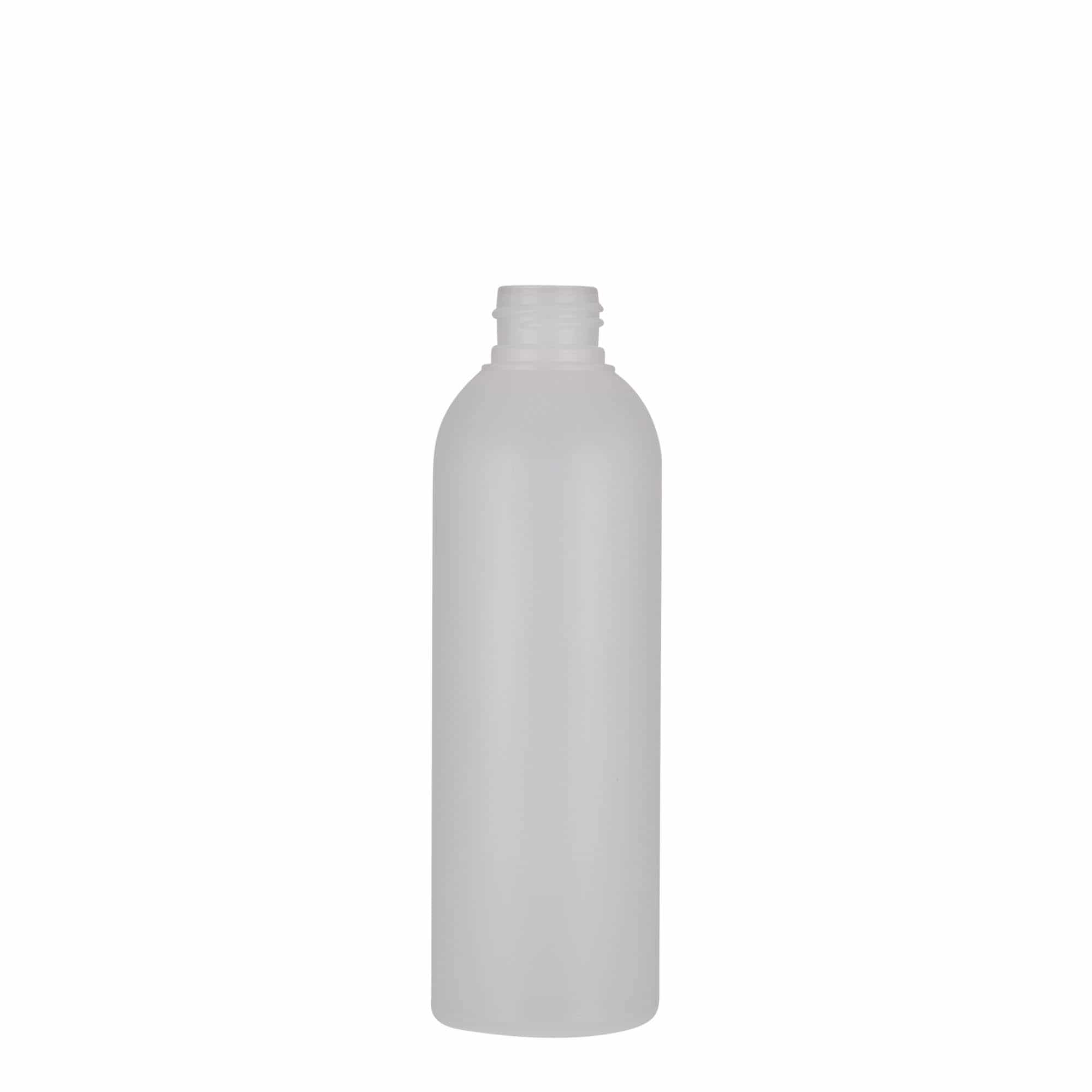 200 ml plastflaske 'Tuffy', HDPE, natur, åbning: GPI 24/410