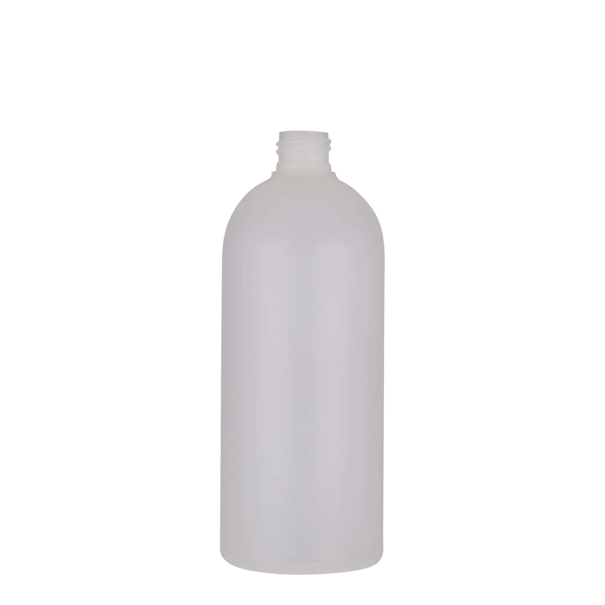500 ml plastflaske 'Tuffy', HDPE, natur, åbning: GPI 24/410