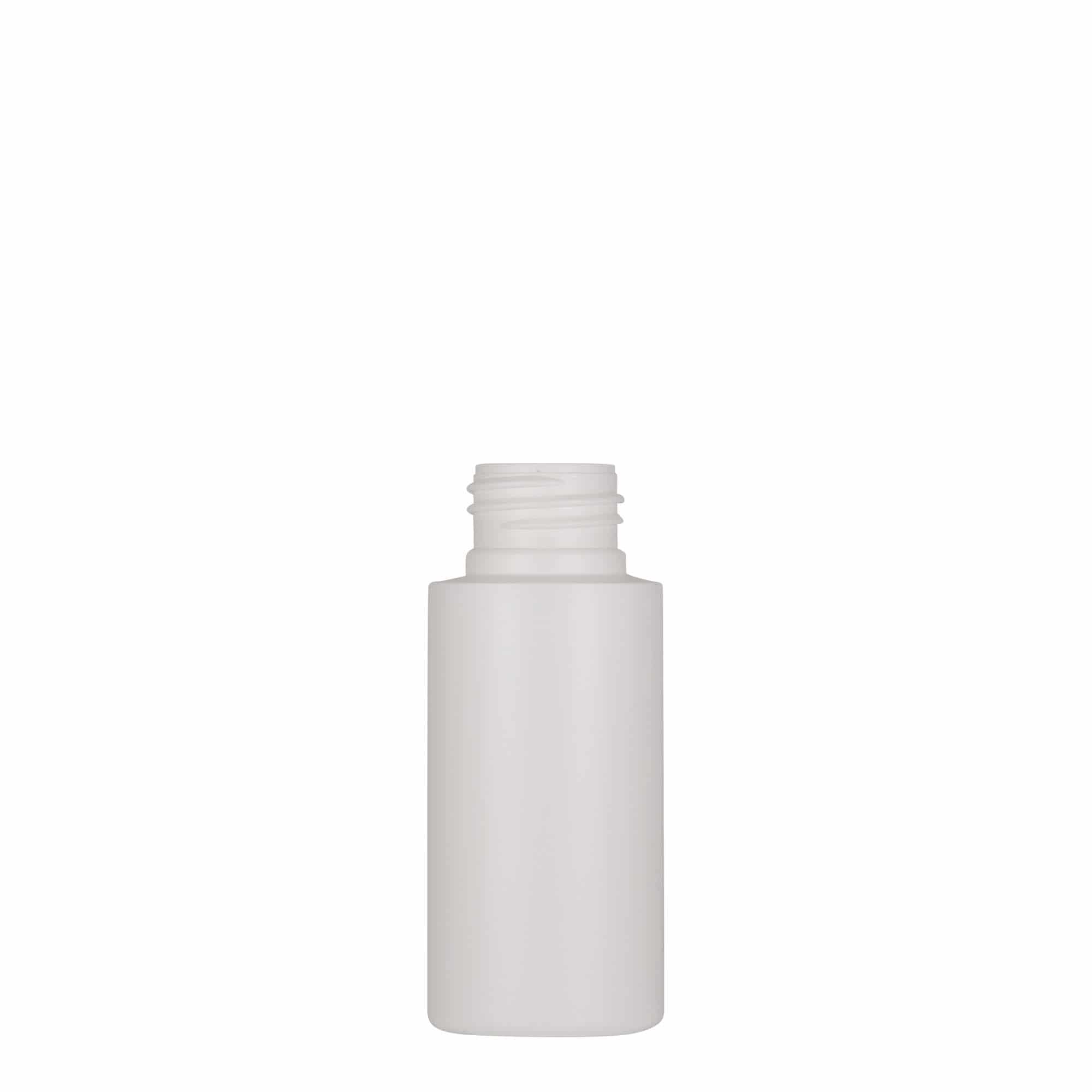50 ml plastflaske 'Pipe', Green HDPE, hvid, åbning: GPI 24/410