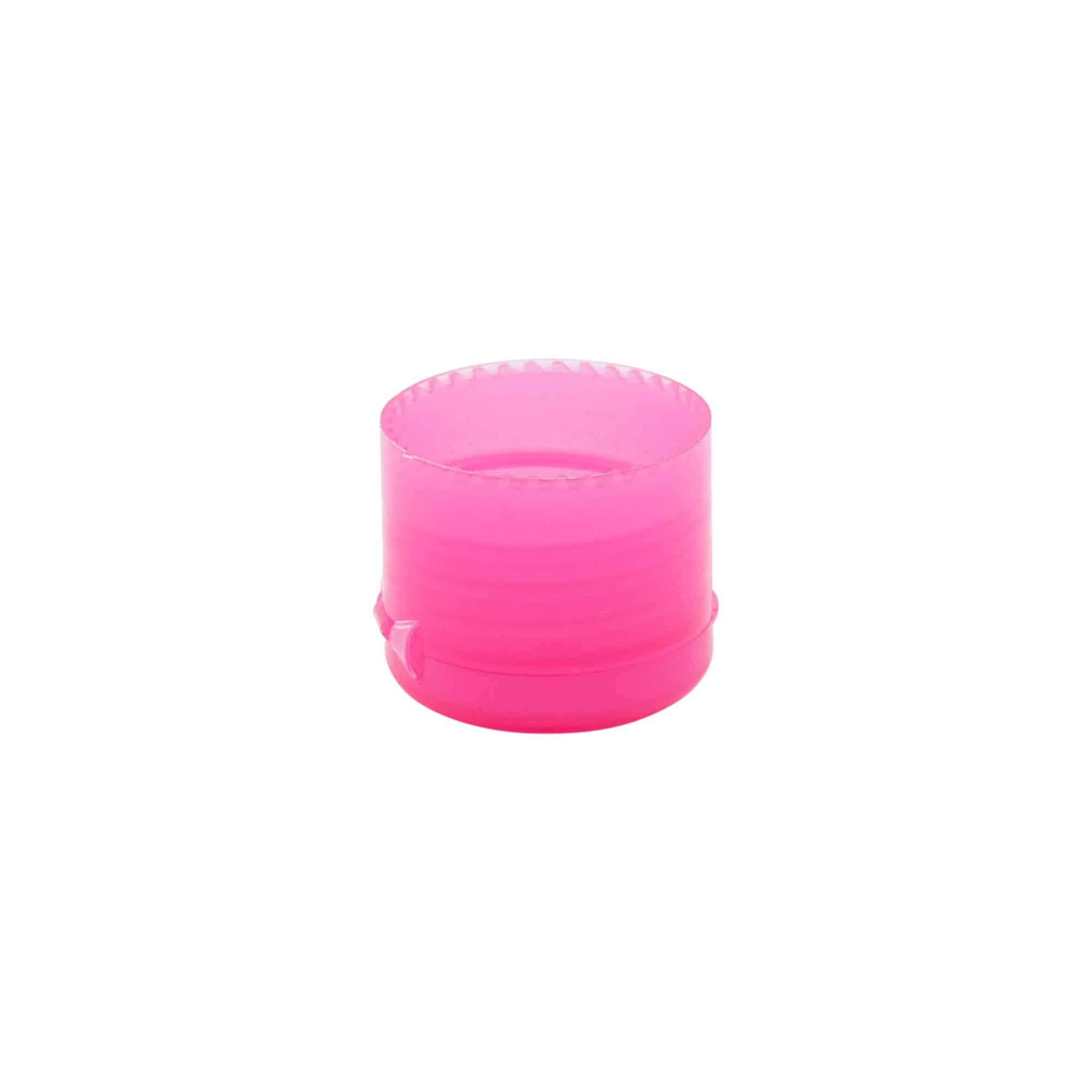 Skruelåg klaphængsel, PP-plast, pink, til åbning: GPI 24/410