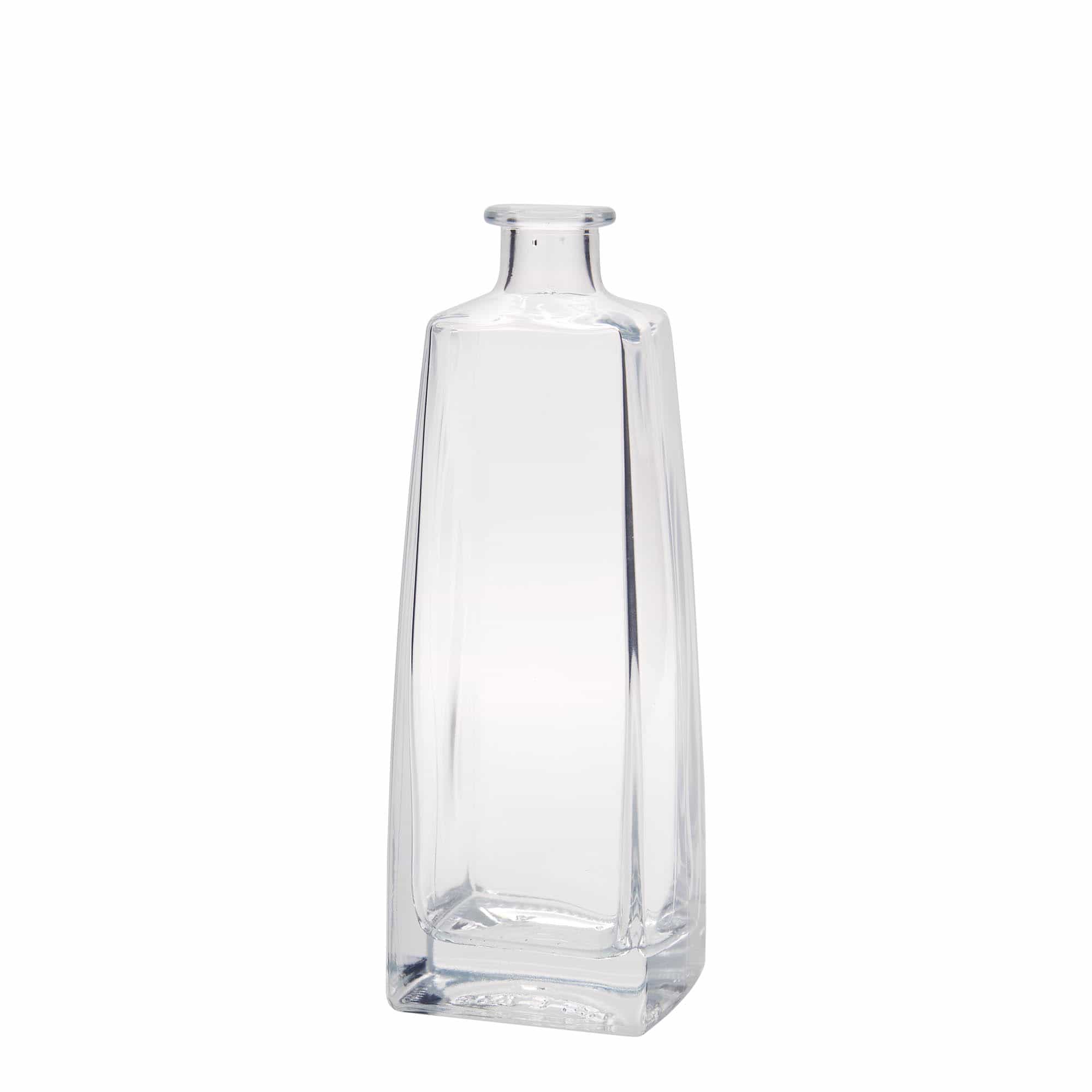 500 ml glasflaske 'Timmy', firkantet, åbning: Kork