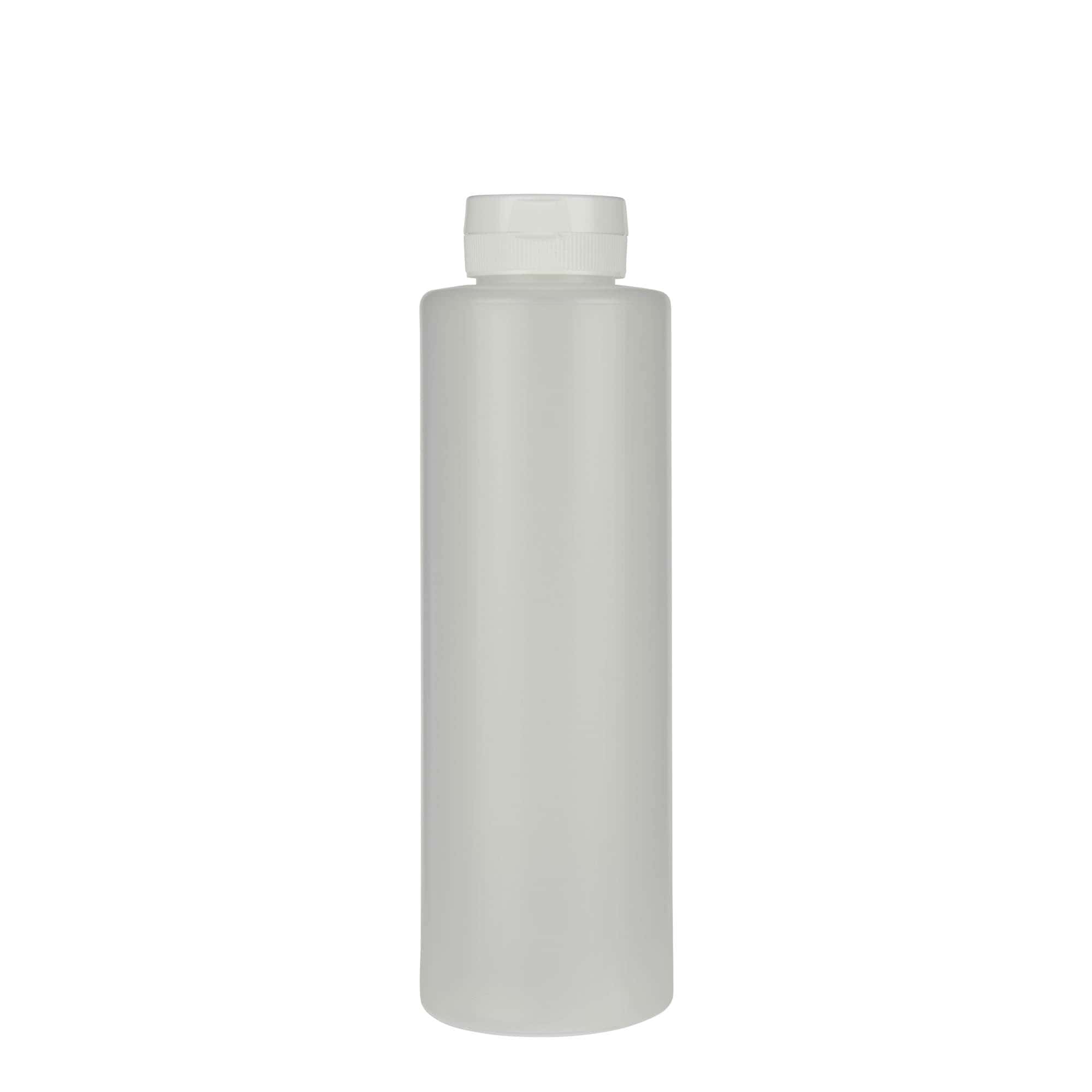 500 ml sovseflaske, LDPE-plast, natur, åbning: GPI 38/400