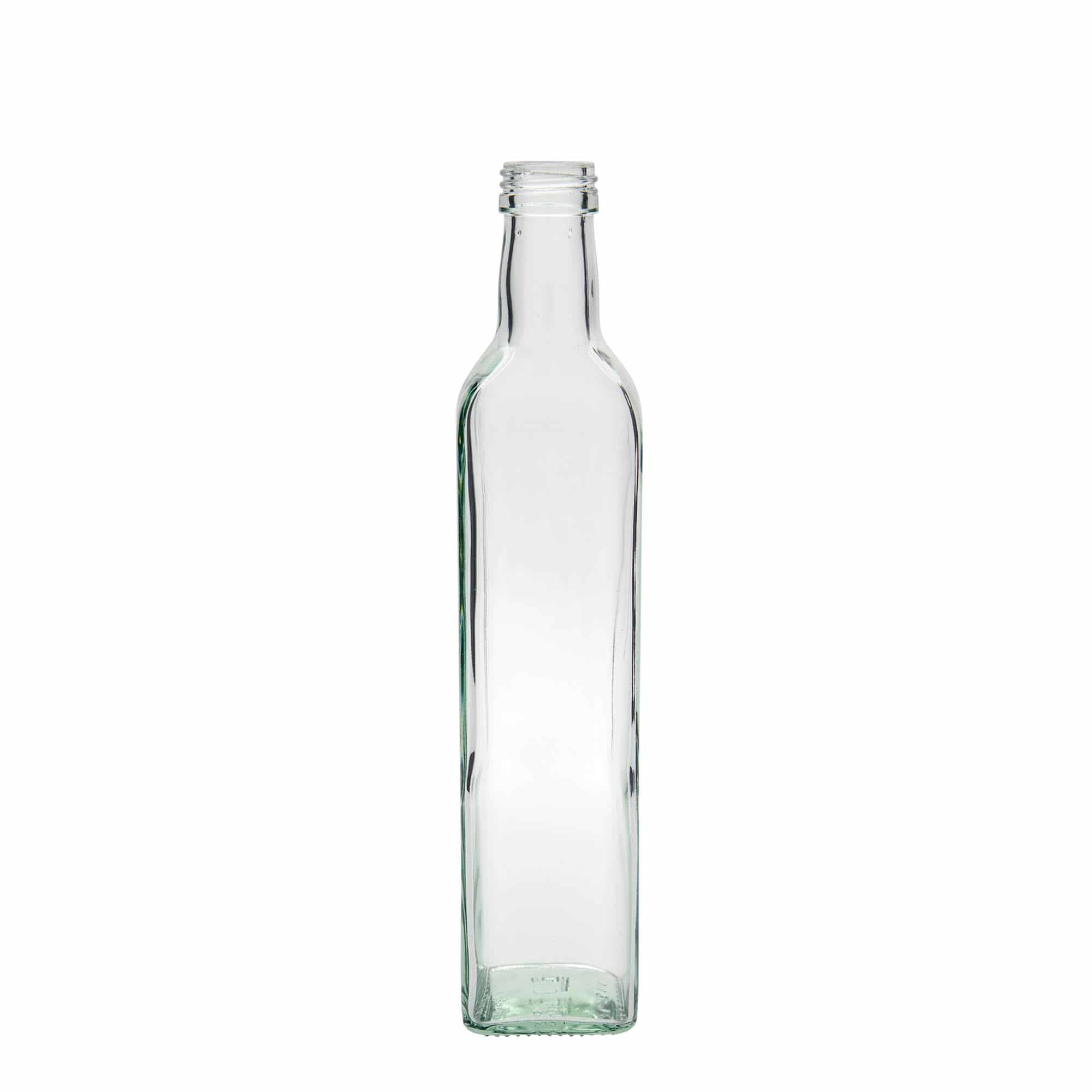 500 ml glasflaske 'Marasca', kvadratisk, åbning: PP 31,5