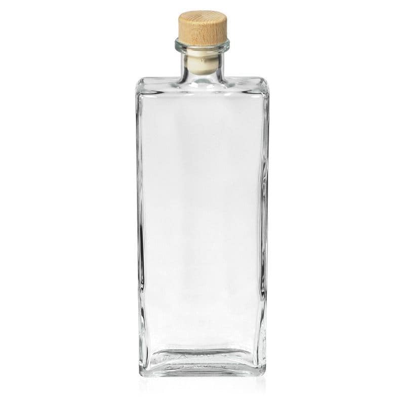 350 ml glasflaske 'Gianna', firkantet, åbning: Kork