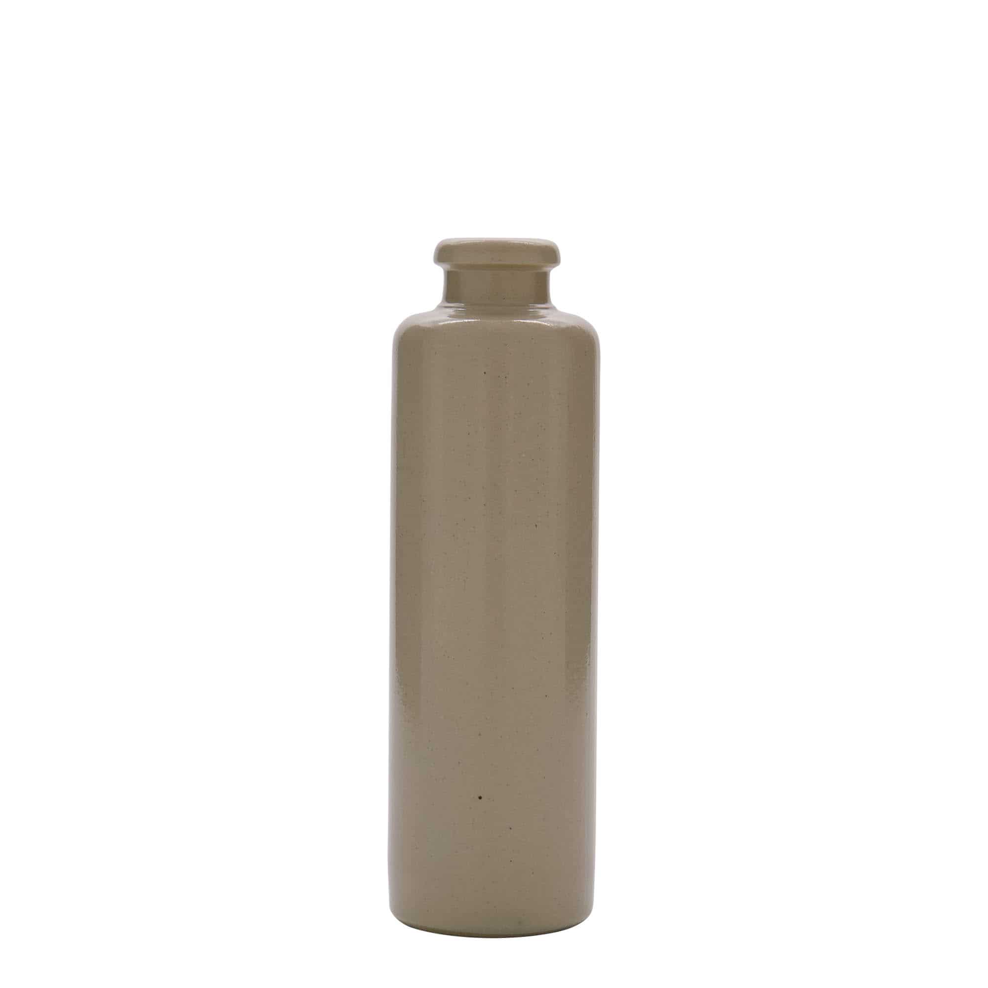 200 ml lerkrus, stentøj, beige, åbning: Kork