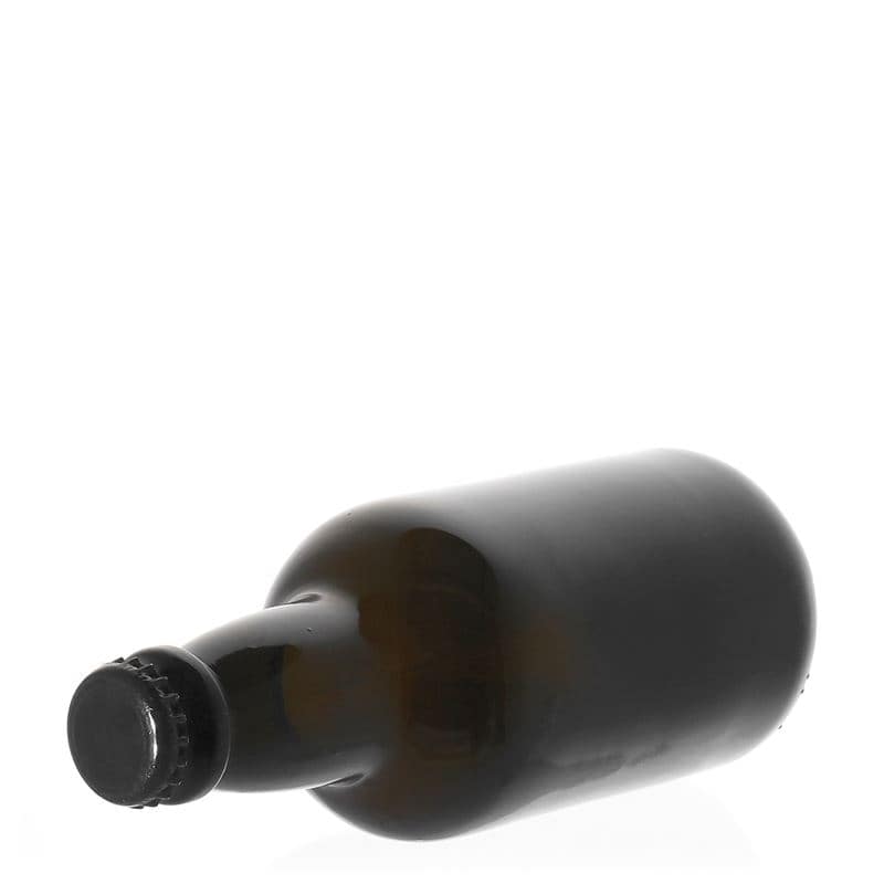 330 ml ølflaske 'Era', glas, antikgrøn, åbning: Kronekapsel