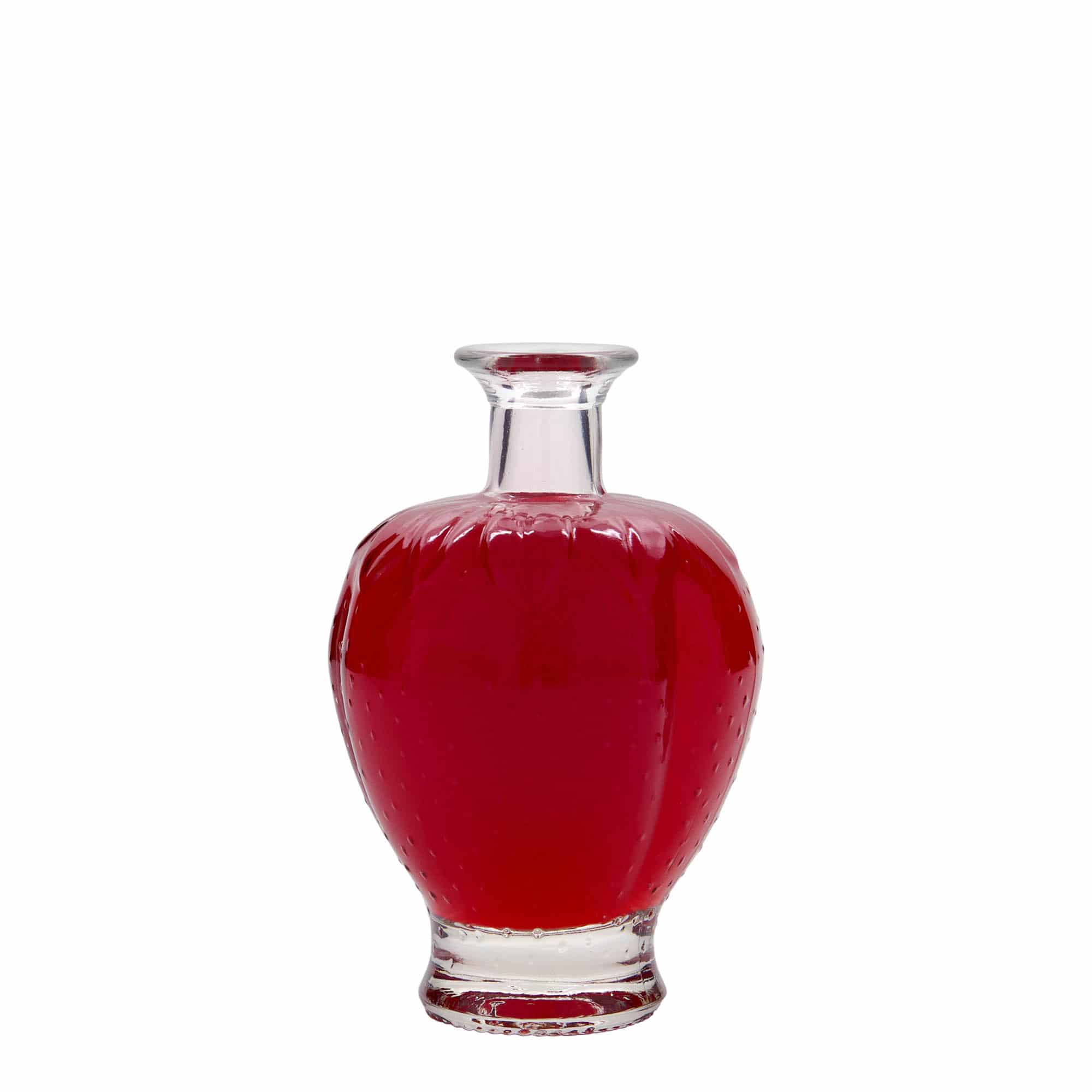 200 ml glasflaske 'Jordbær', åbning: Kork