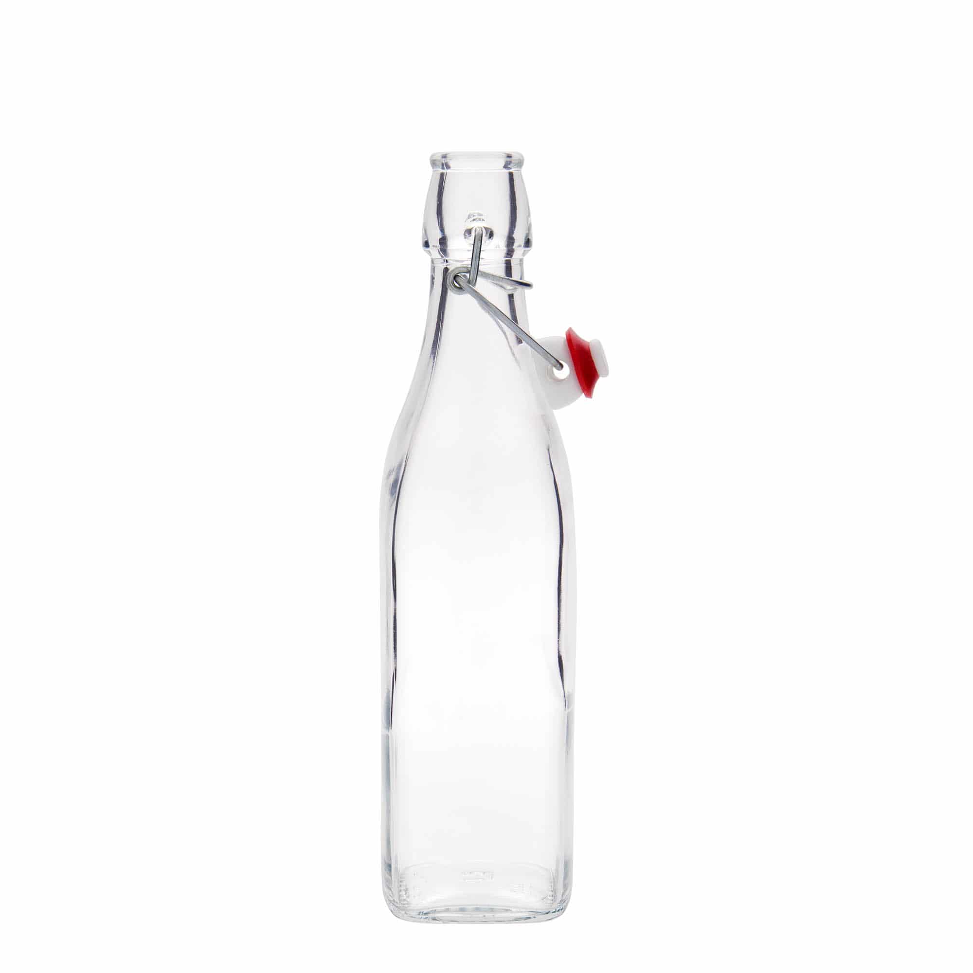 500 ml glasflaske 'Swing', kvadratisk, åbning: Patentlåg