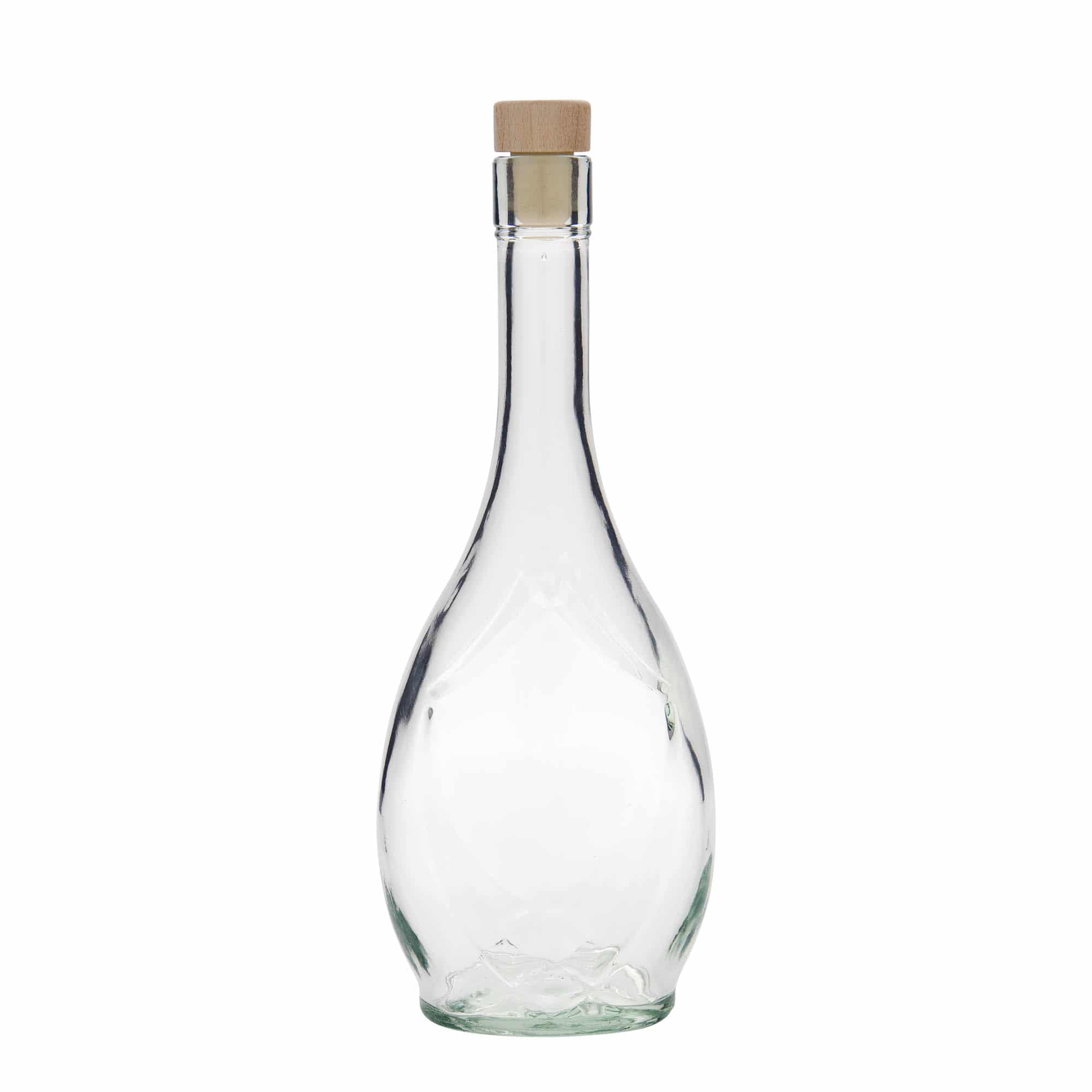 500 ml glasflaske 'Saragossa', oval, åbning: Kork