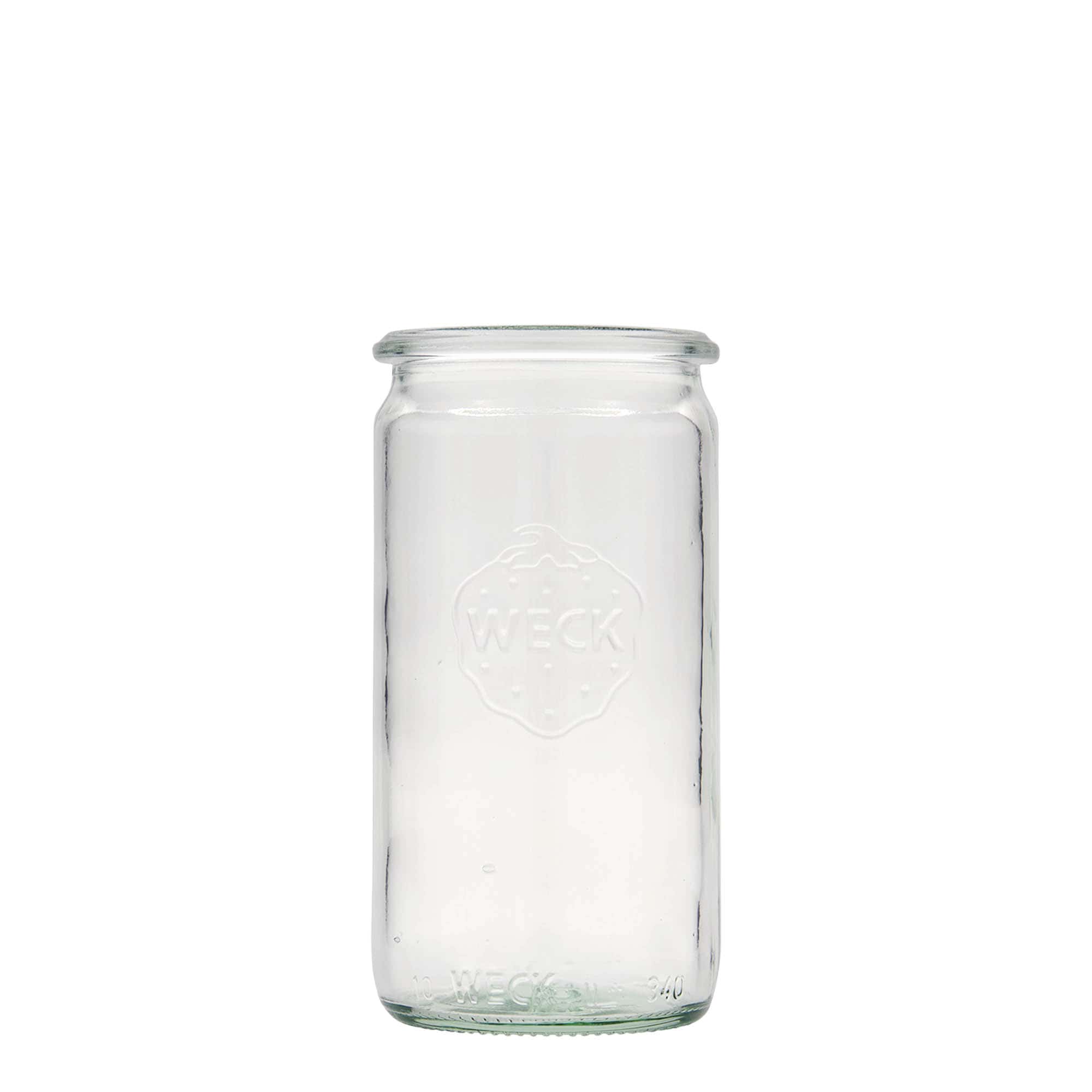 340 ml WECK-cylinderglas, åbning: Rund kant