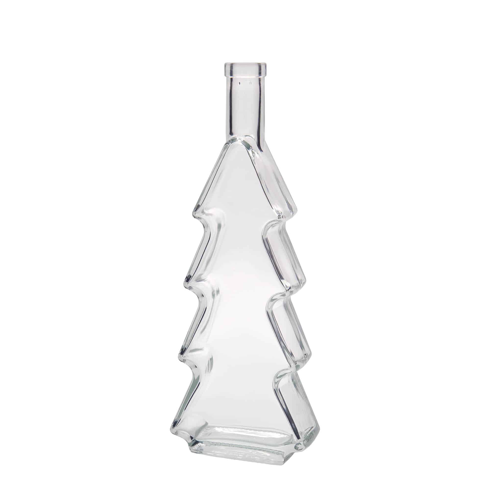 500 ml glasflaske 'Juletræ', åbning: Kork