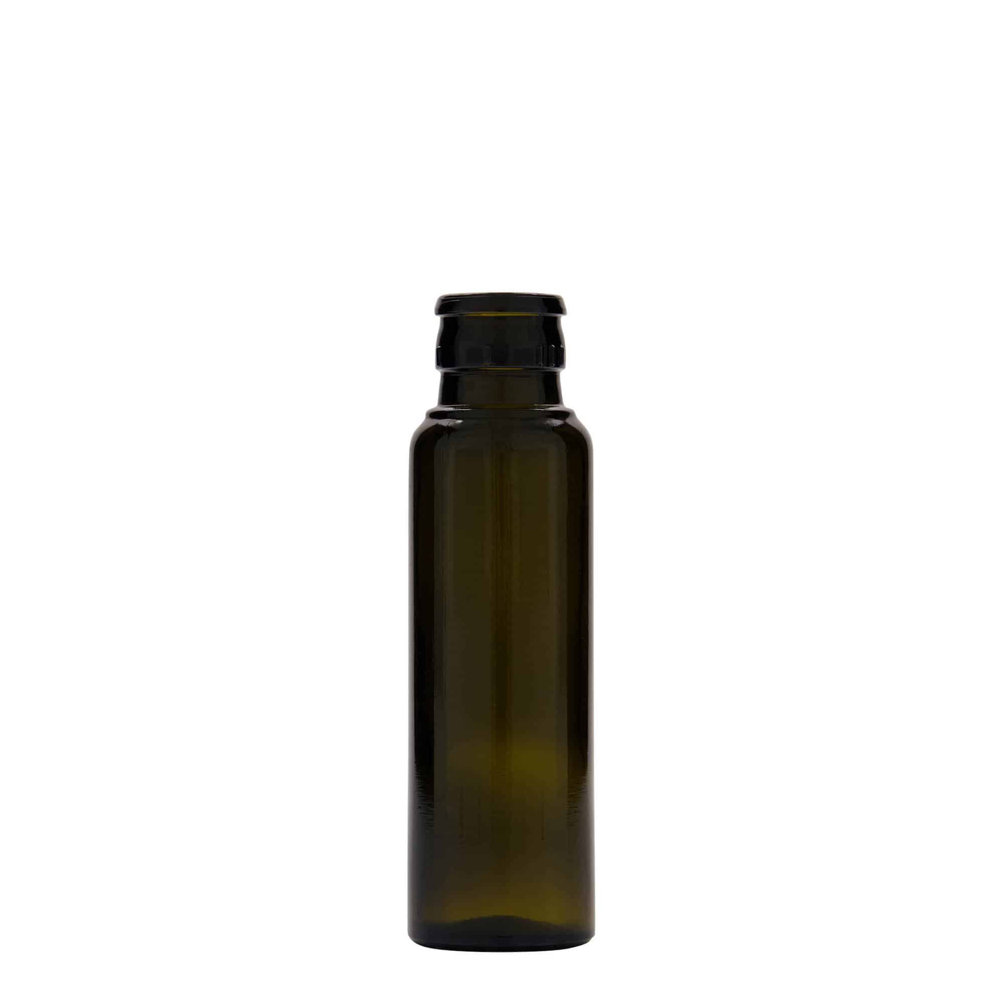 100 ml eddike-/olieflaske 'Willy New', glas, antikgrøn, åbning: DOP