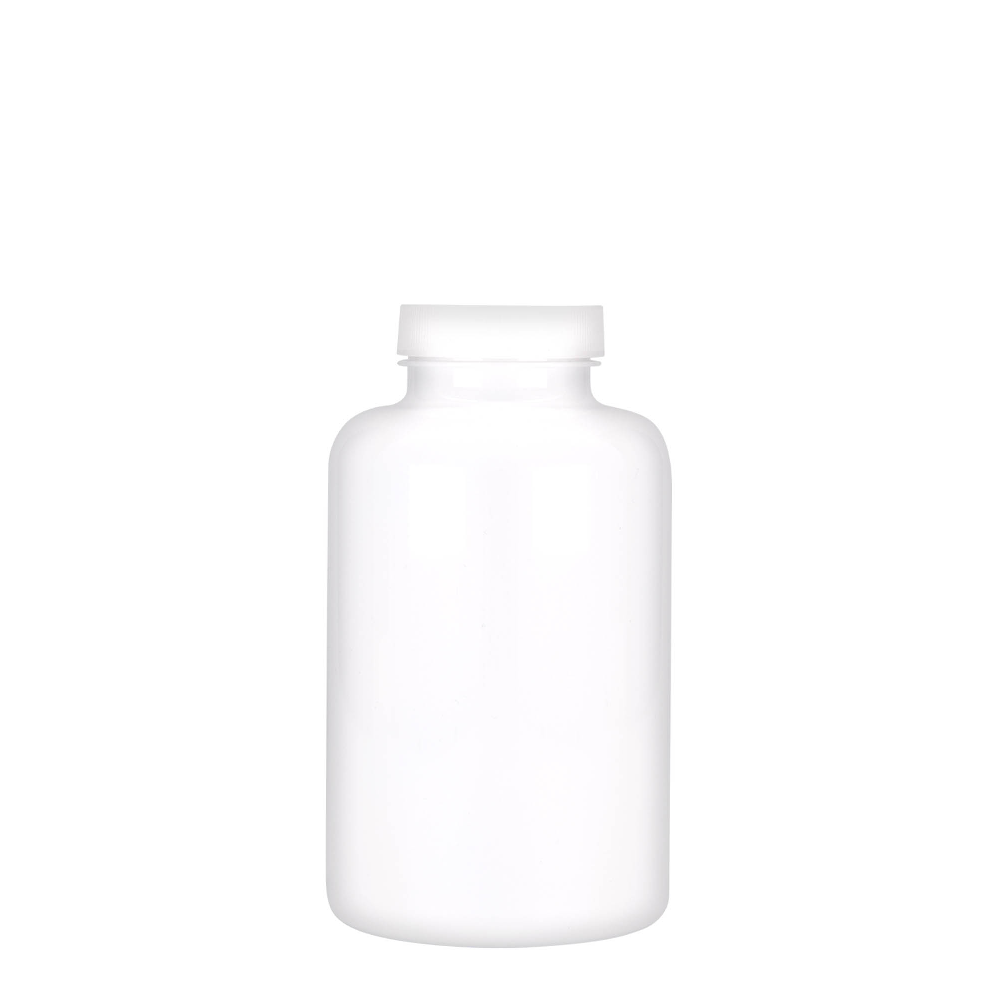 500 ml PET-packer, plast, hvid, åbning: GPI 45/400