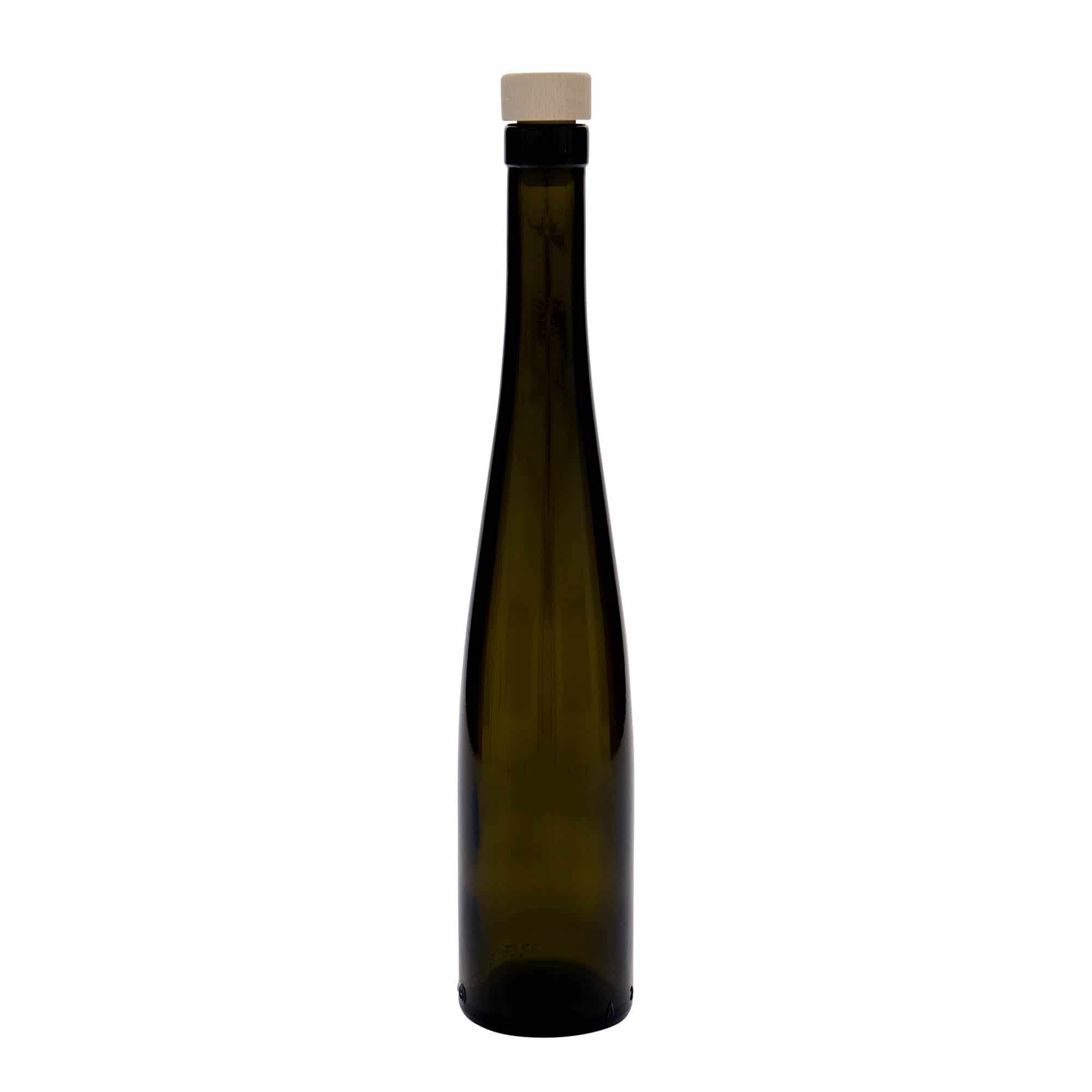 375 ml glasflaske 'Weinschlegel', antikgrøn, åbning: Kork