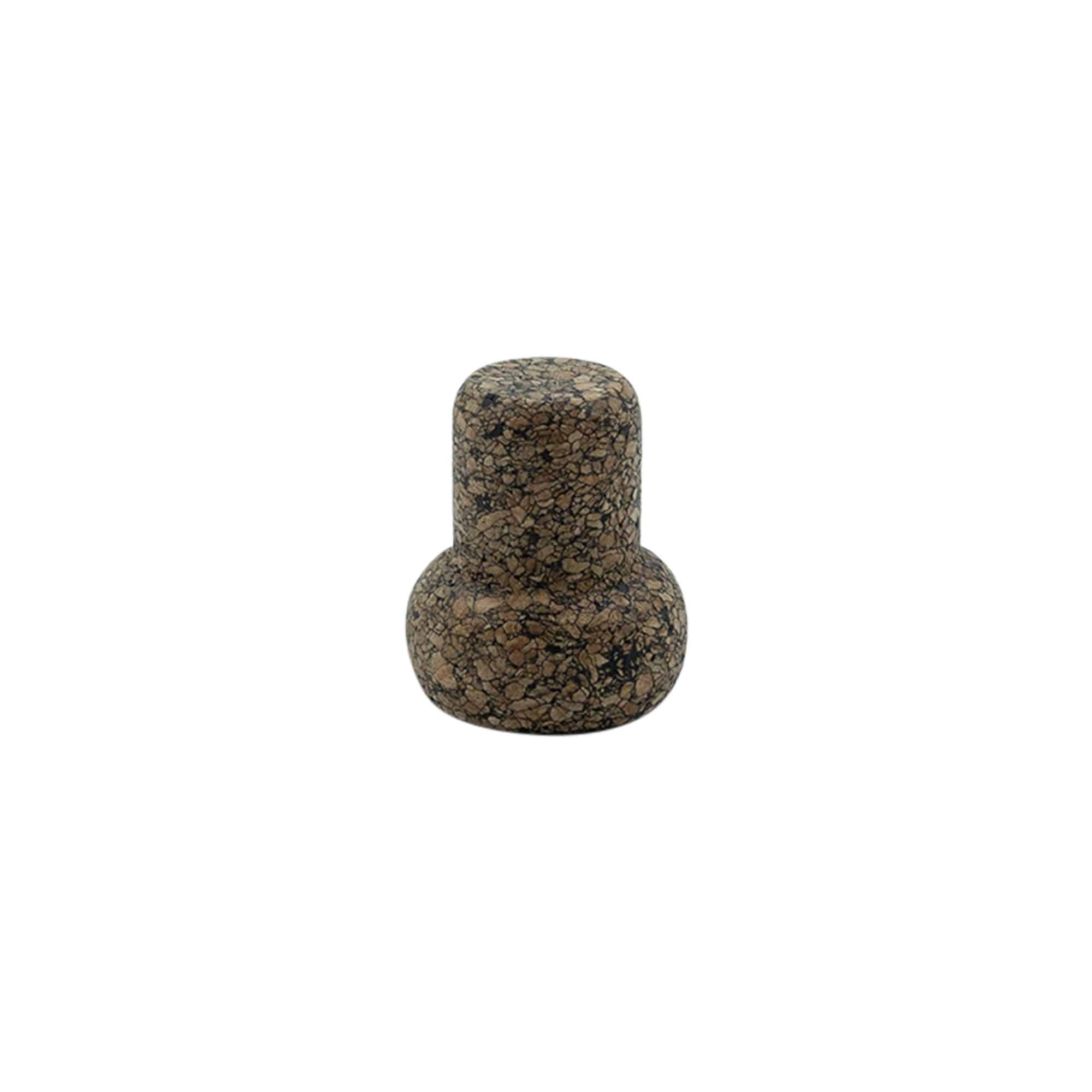 Prop 'Barrel' 19,5 mm, Corkcoal, til åbning: Kork