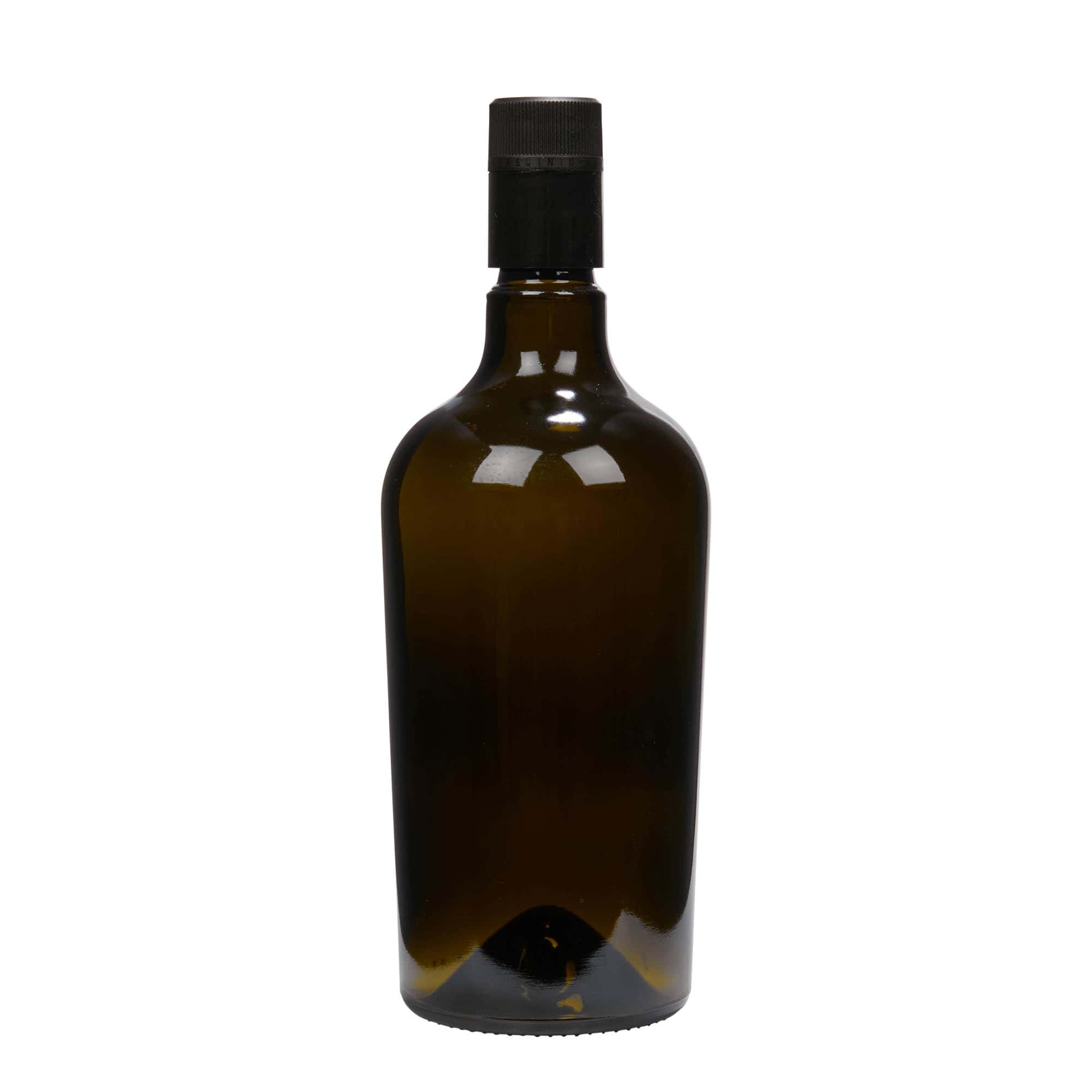 750 ml eddike-/olieflaske 'Oleum', glas, antikgrøn, åbning: DOP