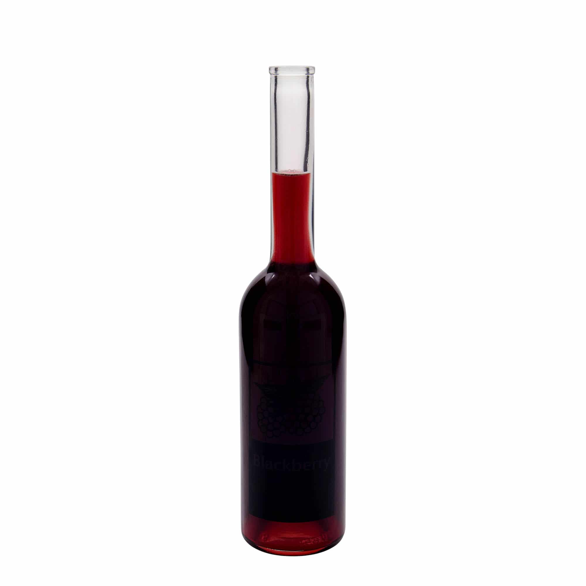 500 ml glasflaske 'Opera', motiv: Blackberry, åbning: Kork