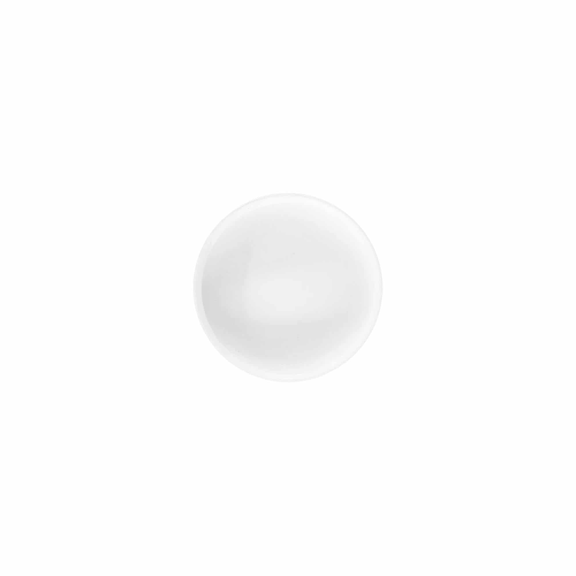 Skruelåg 'White Line' 6ml, PP-plast, hvid