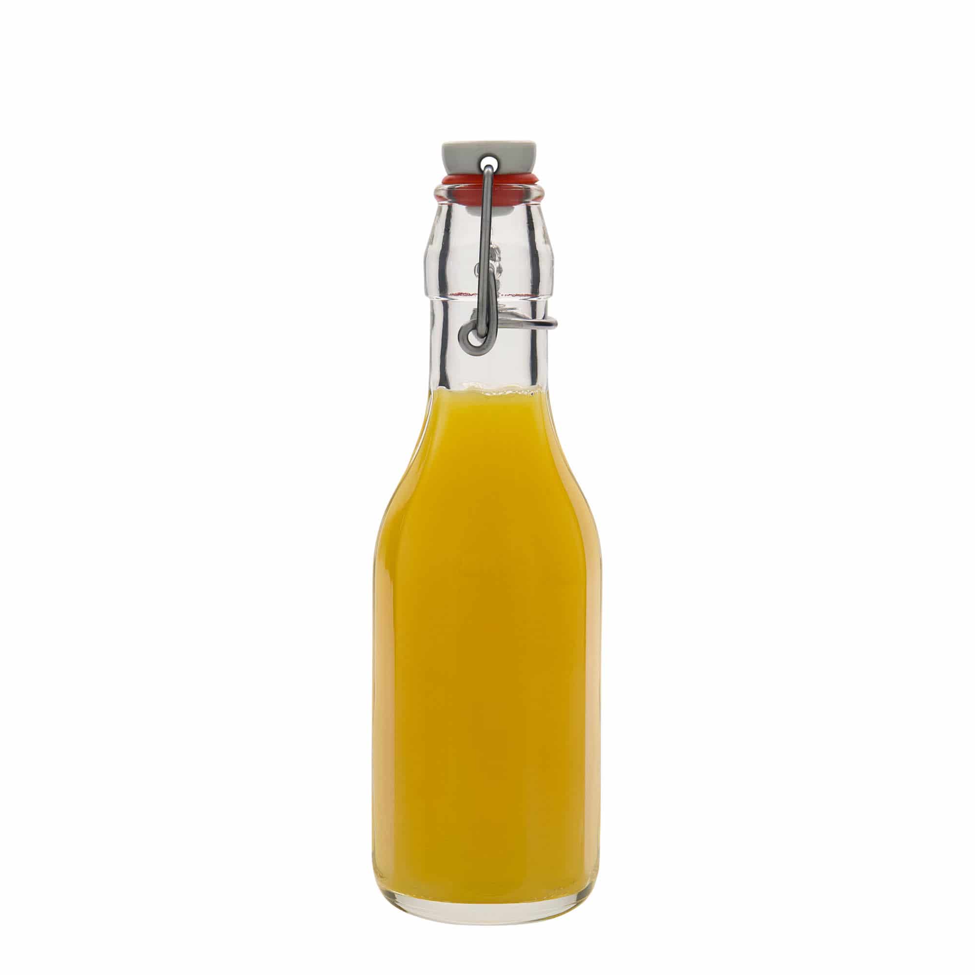 250 ml glasflaske 'Bravo', tikantet, åbning: Patentlåg