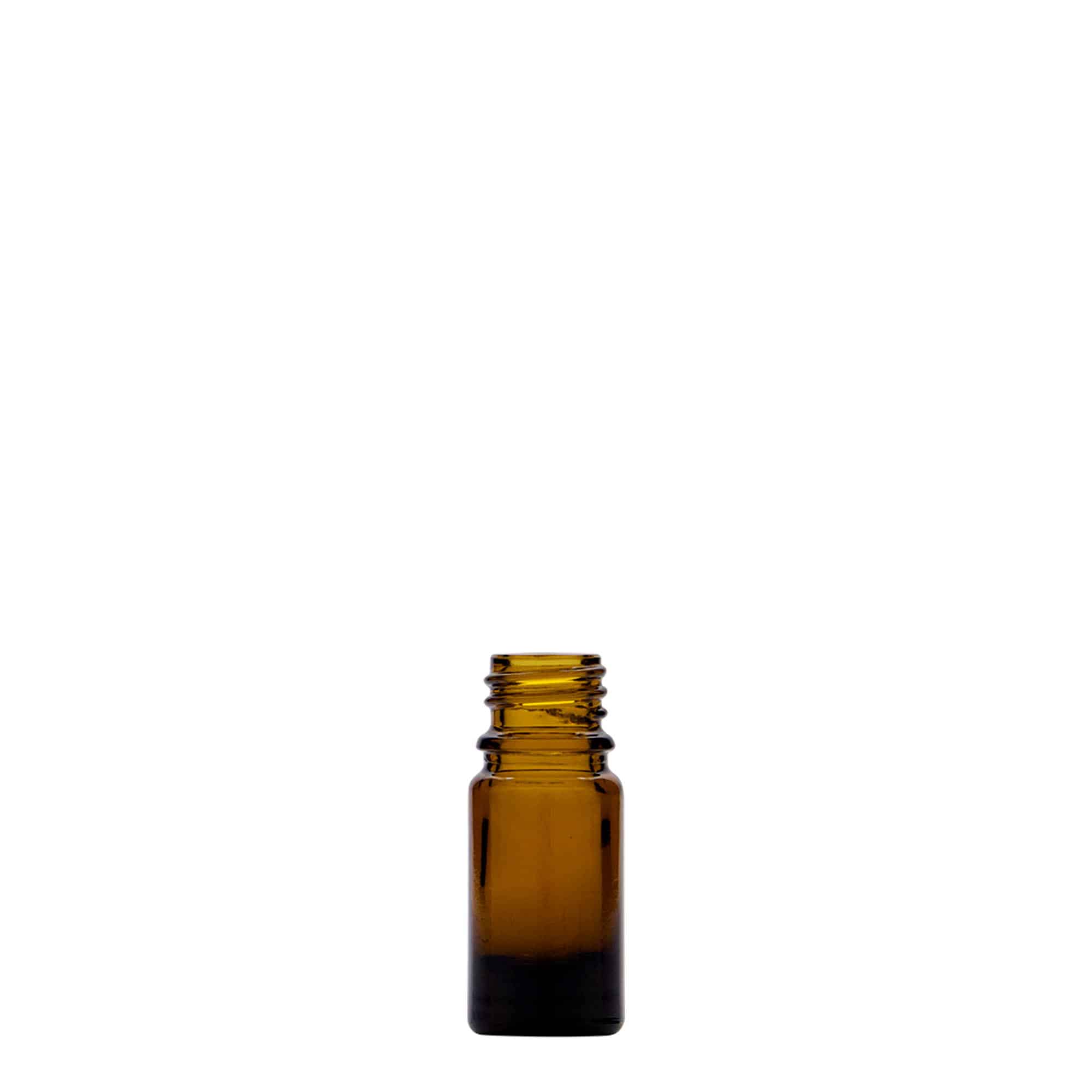 5 ml medicinflaske, glas, brun, åbning: DIN 18
