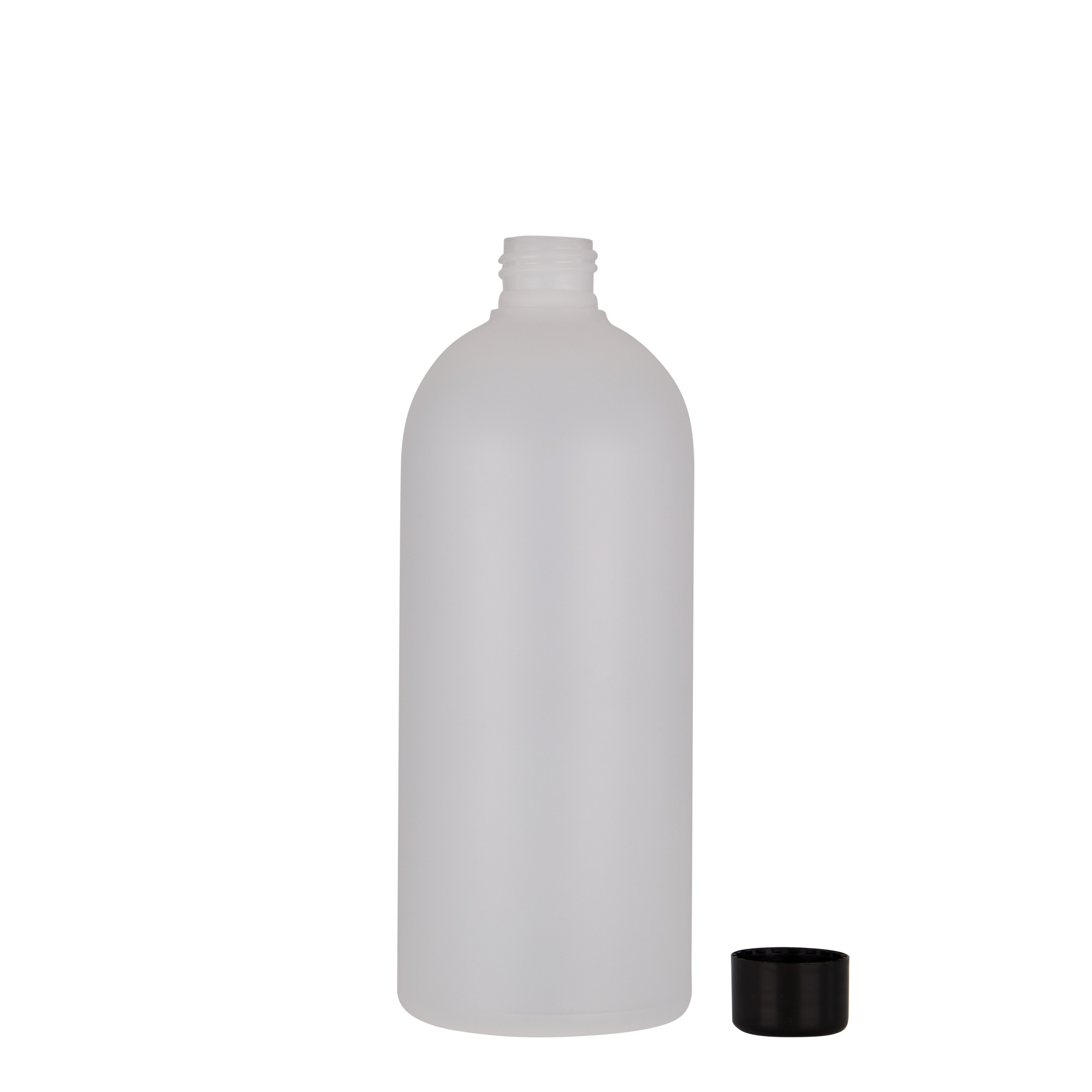 500 ml plastflaske 'Tuffy', HDPE, natur, åbning: GPI 24/410