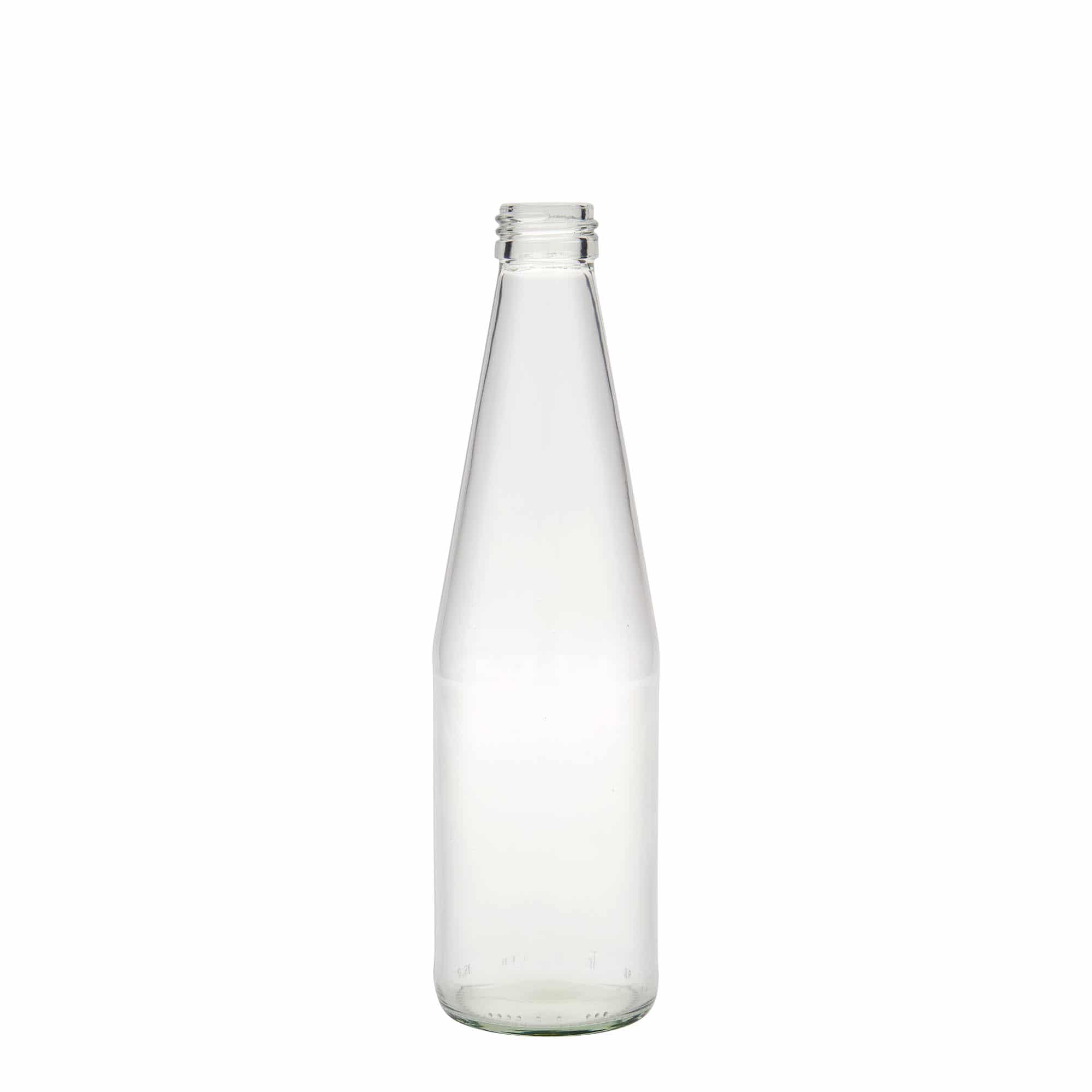 330 ml universalflaske, gulerodsform, glas, åbning: PP 28