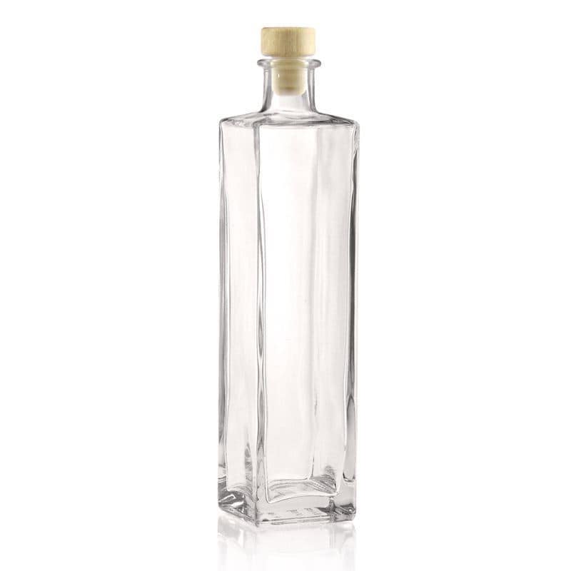 500 ml glasflaske 'Rafaello', kvadratisk, åbning: Kork