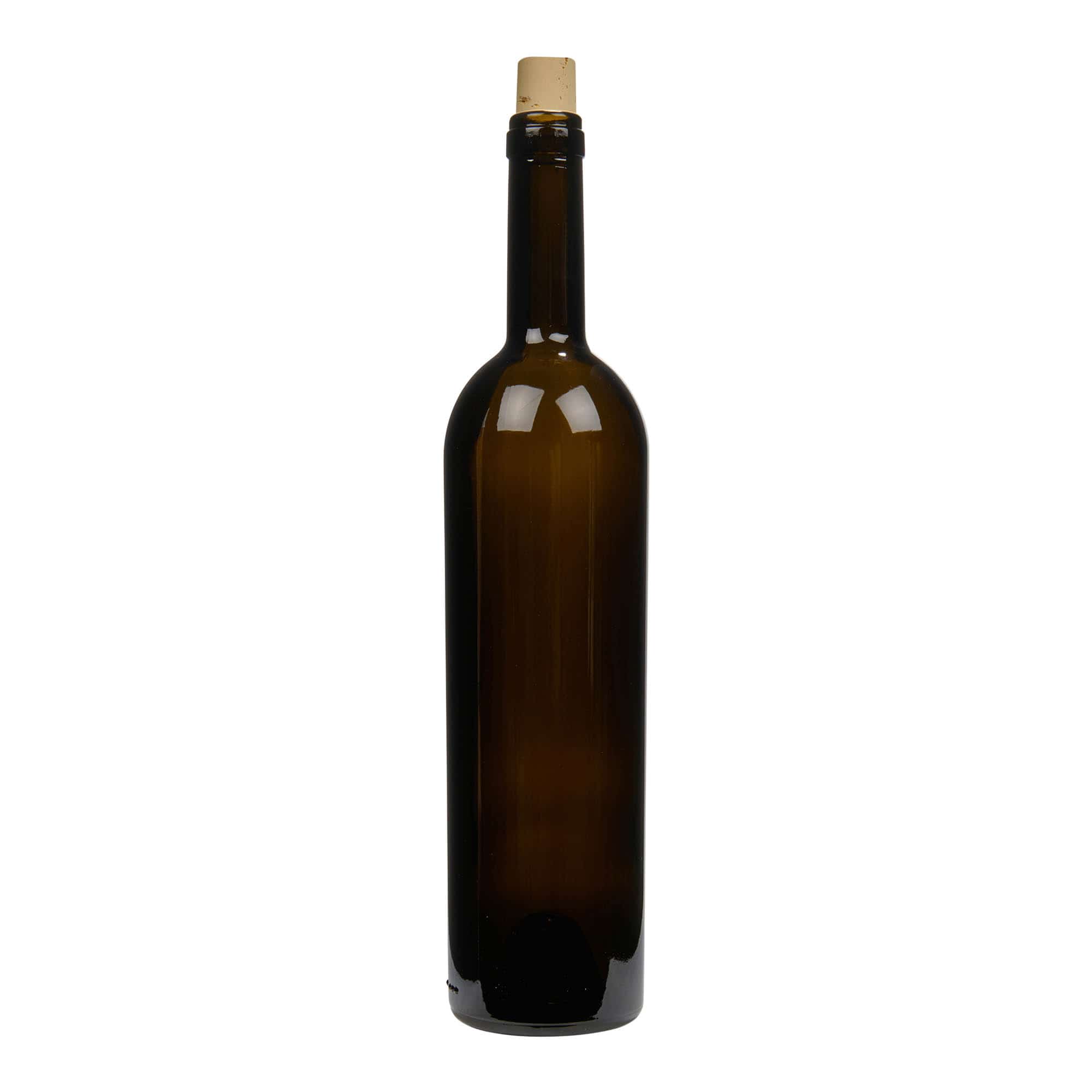 750 ml vinflaske 'Liberty', antikgrøn, åbning: Kork