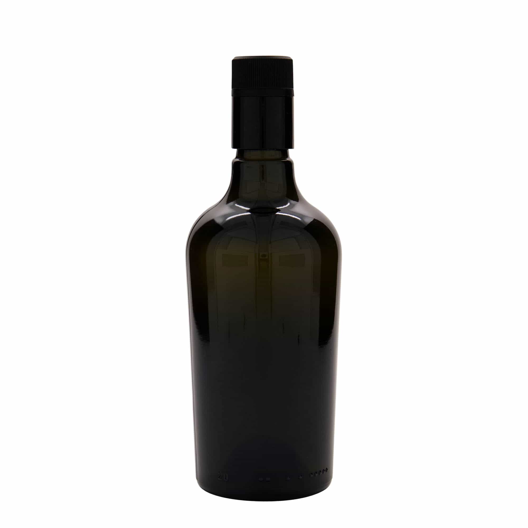 500 ml eddike-/olieflaske 'Oleum', glas, antikgrøn, åbning: DOP