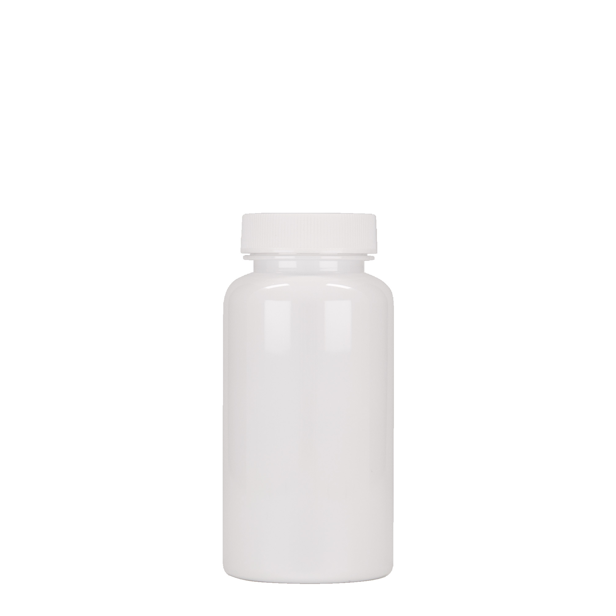 150 ml PET-packer, plast, hvid, åbning: GPI 38/400