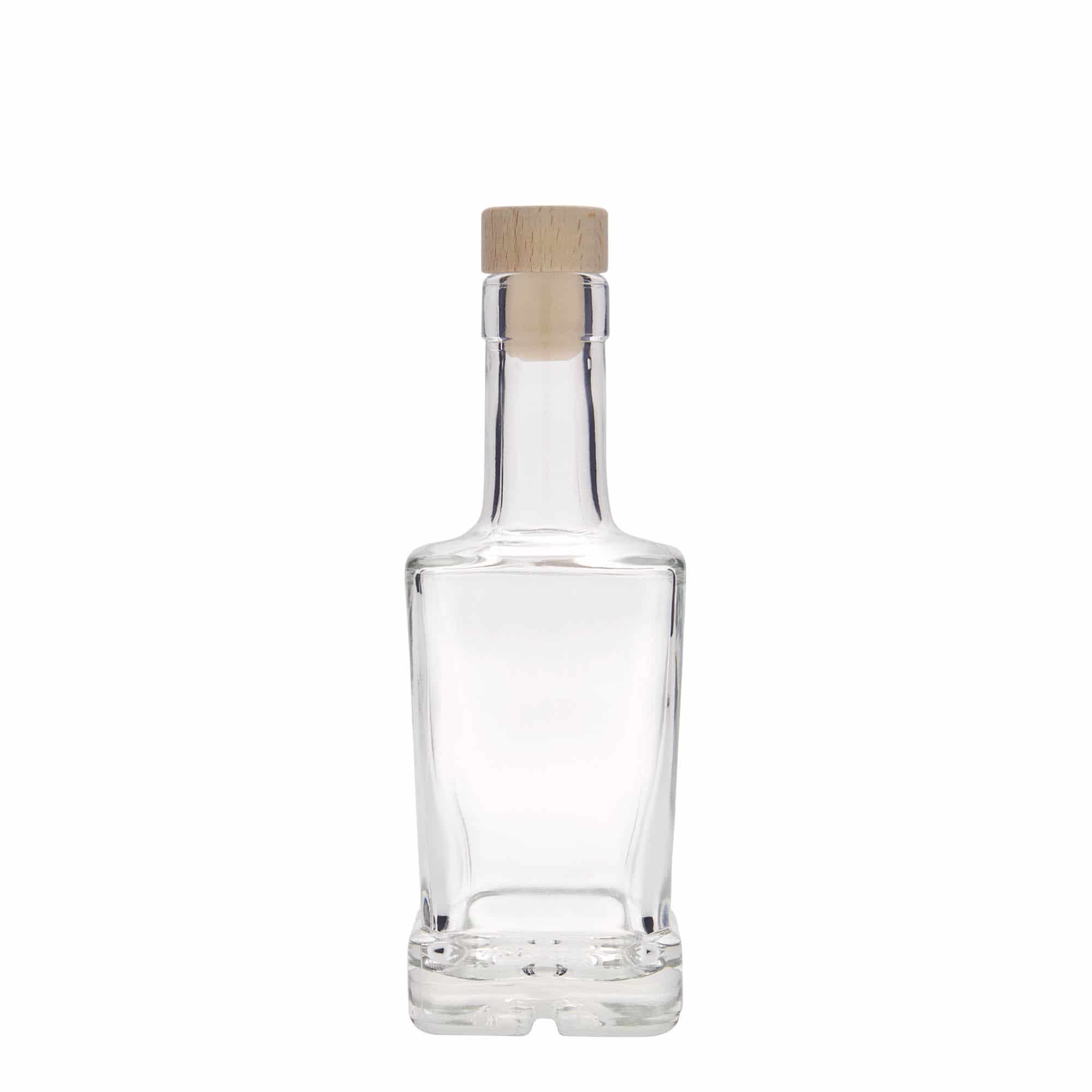 250 ml glasflaske 'Rene', kvadratisk, åbning: Kork
