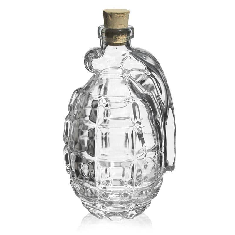 200 ml glasflaske 'Håndgranat', åbning: Kork