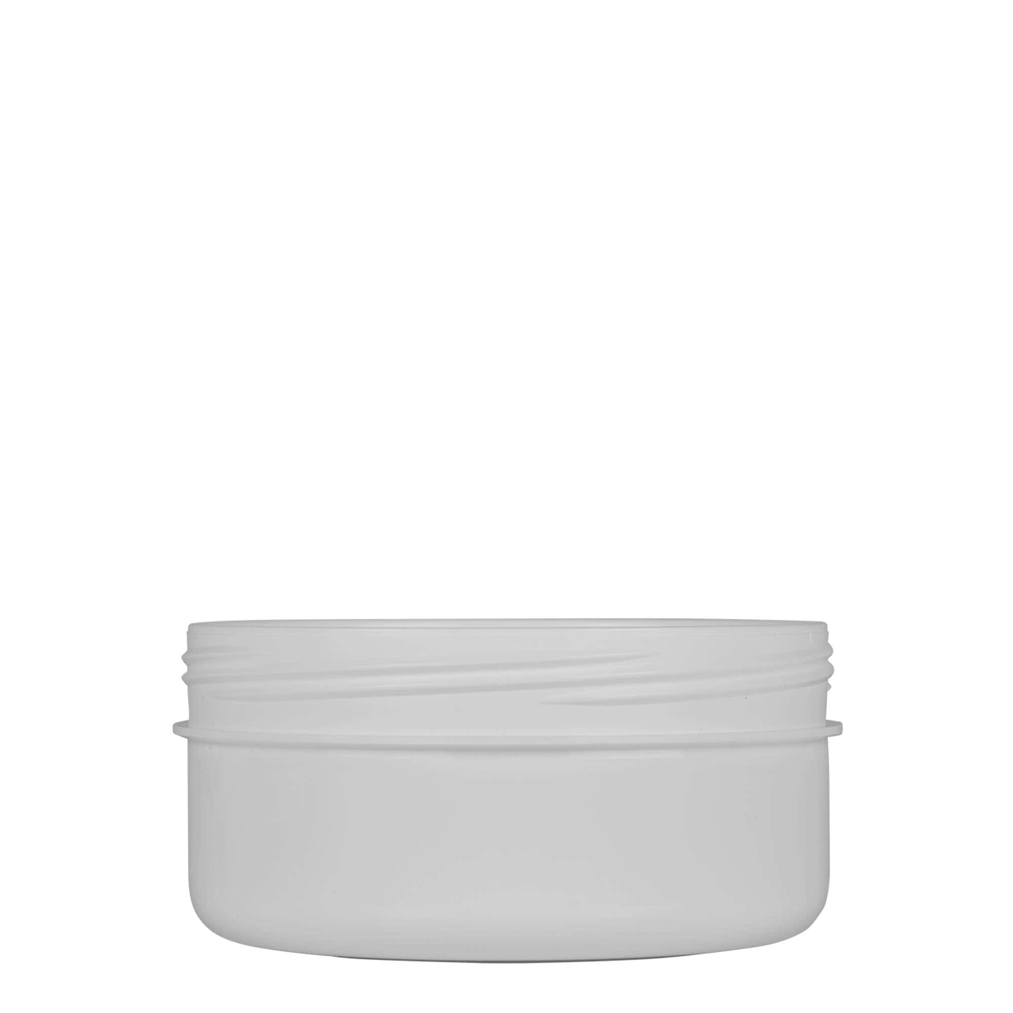 250 ml plastdåse 'White Line', PP, hvid, åbning: Skruelåg