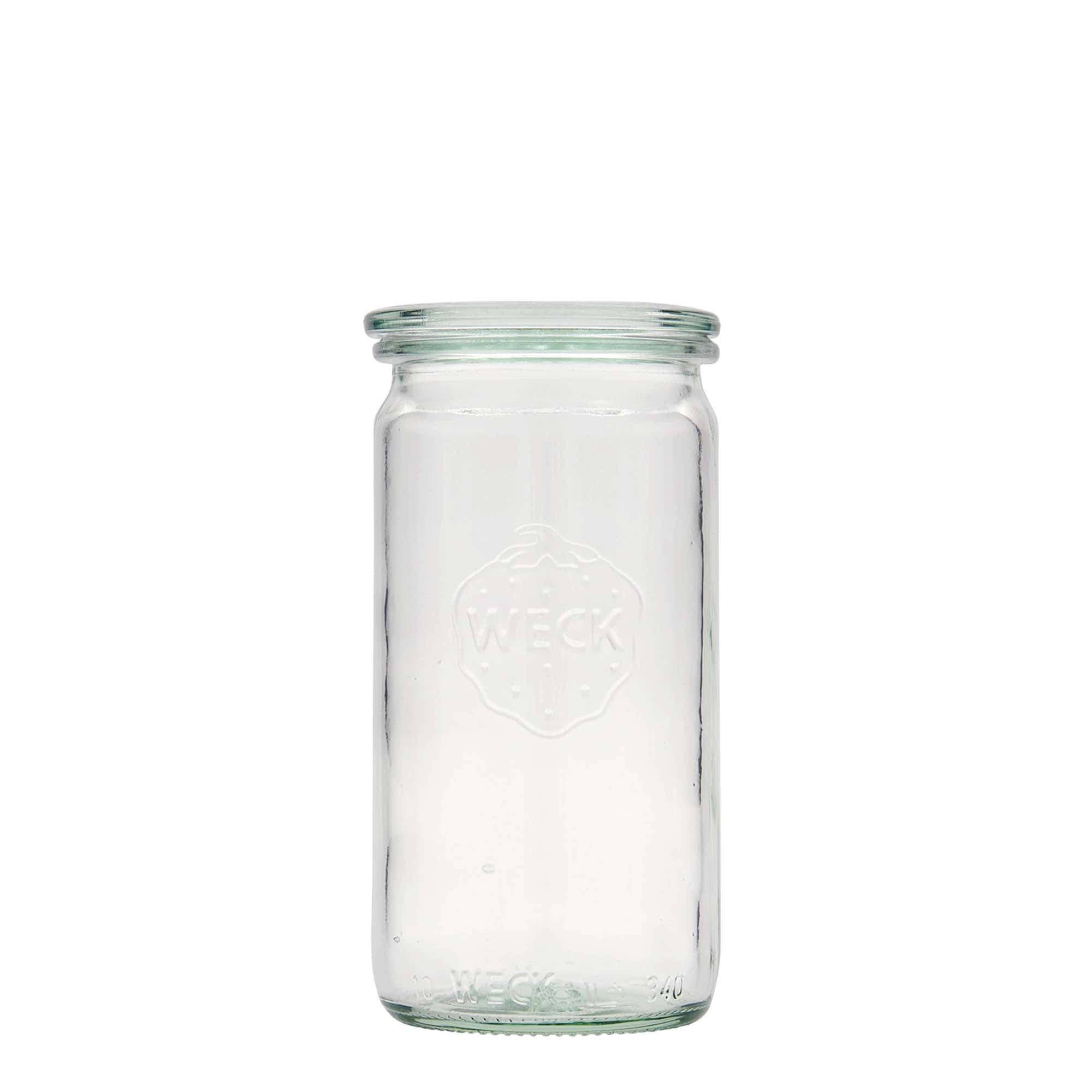 340 ml WECK-cylinderglas, åbning: Rund kant