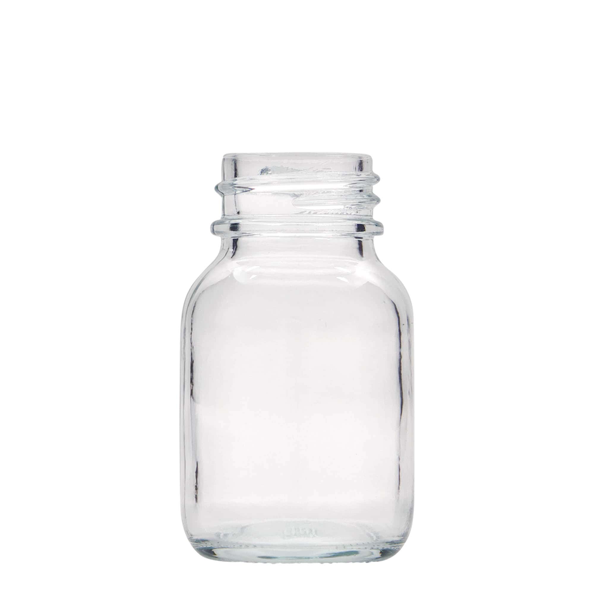 50 ml bredhalset glas, åbning: DIN 32