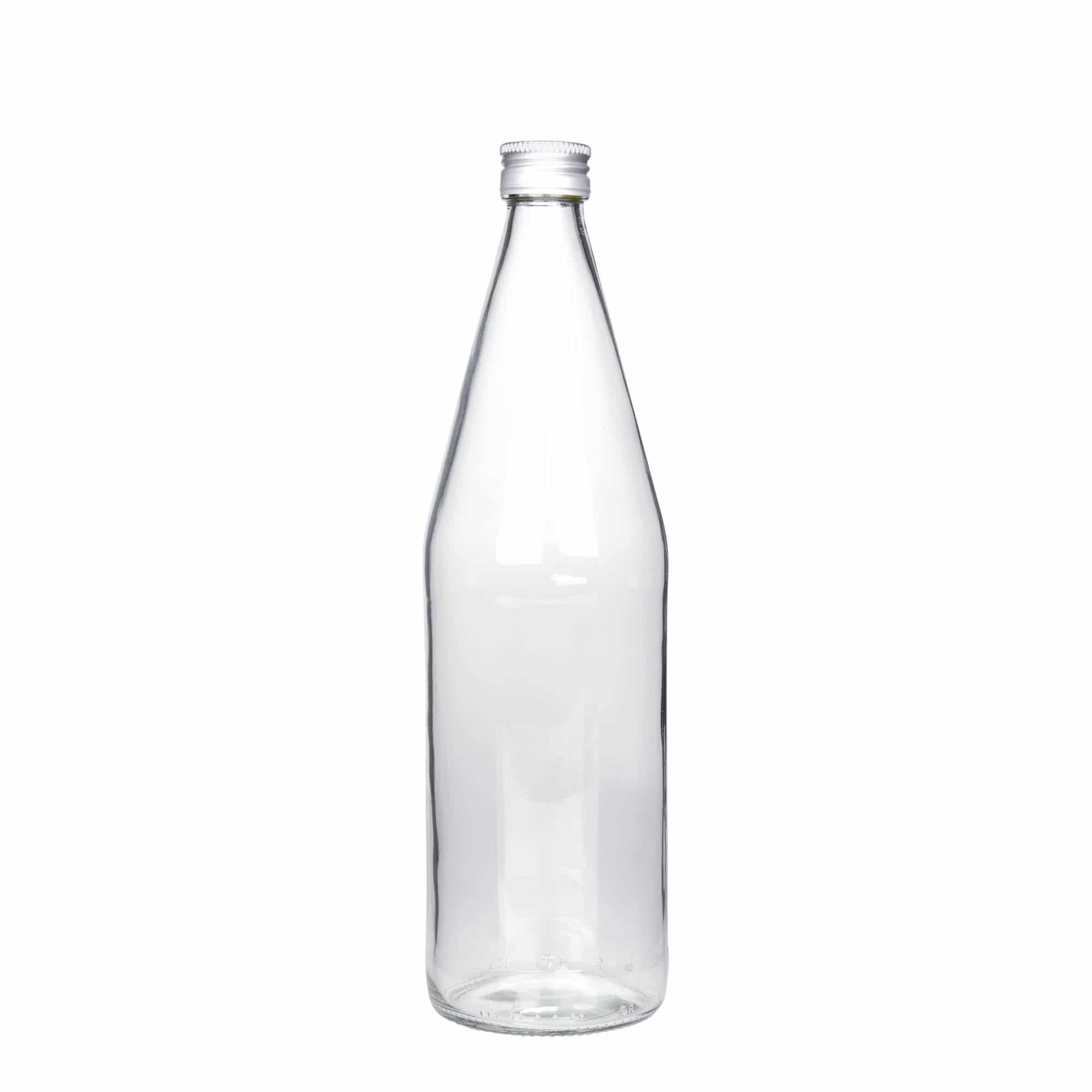 750 ml universalflaske, gulerodsform, glas, åbning: PP 28