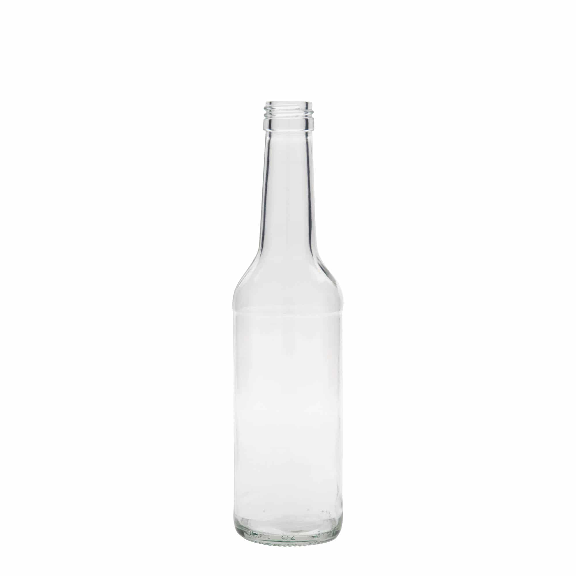 350 ml glasflaske, lige hals, åbning: PP 28