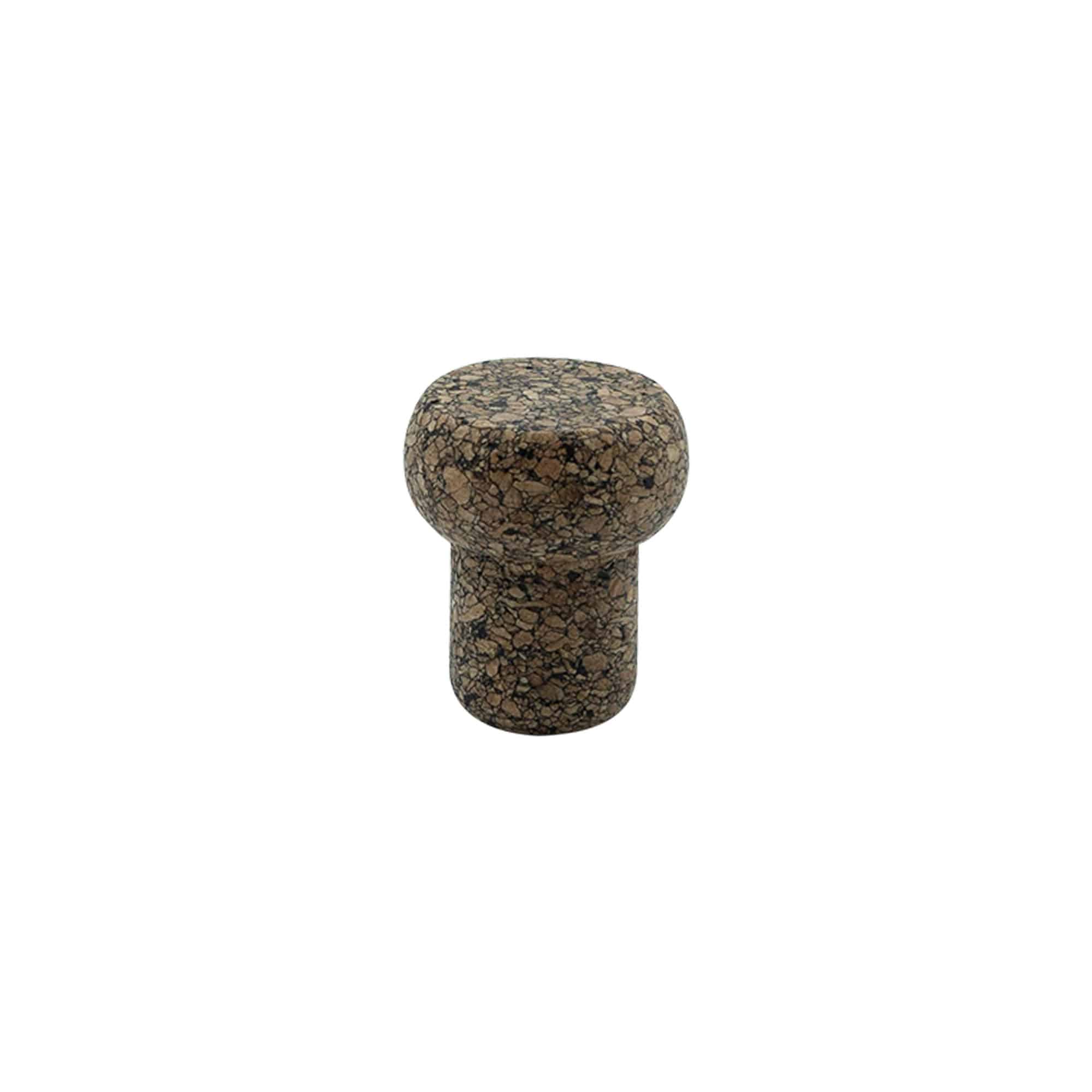 Prop 'Barrel' 19,5 mm, Corkcoal, til åbning: Kork